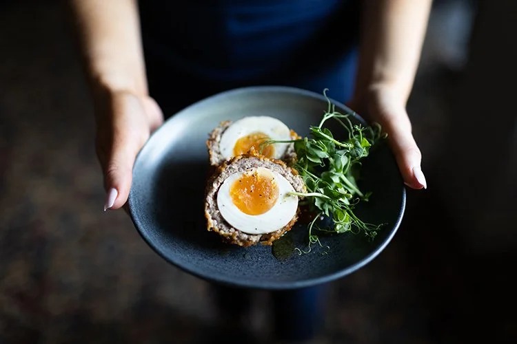 Scotch Eggs Food Photography at Lea Marston Hotel