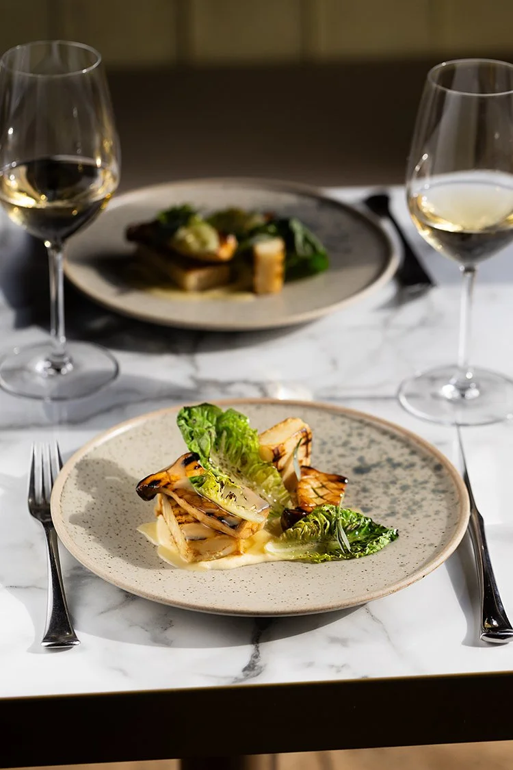 Low light food photography at The Wood Norton Hotel