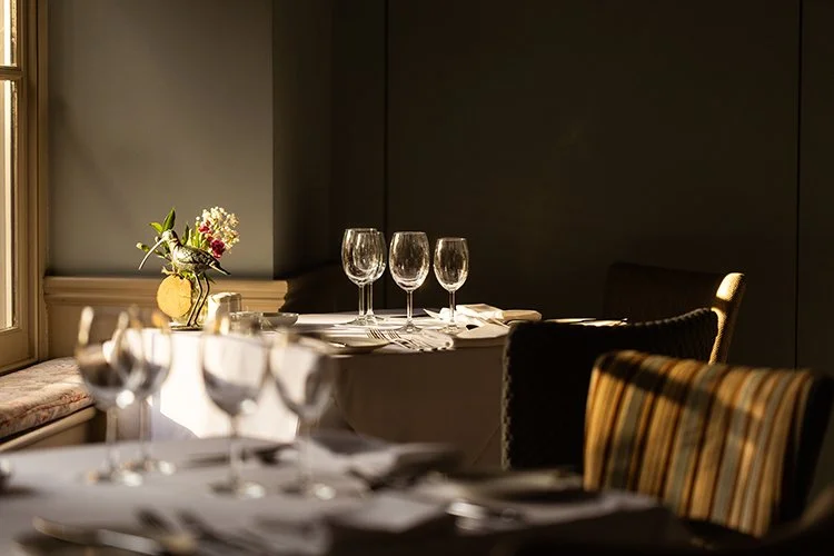 ow light in the restaurant of the Washingborough Hall Hotel.