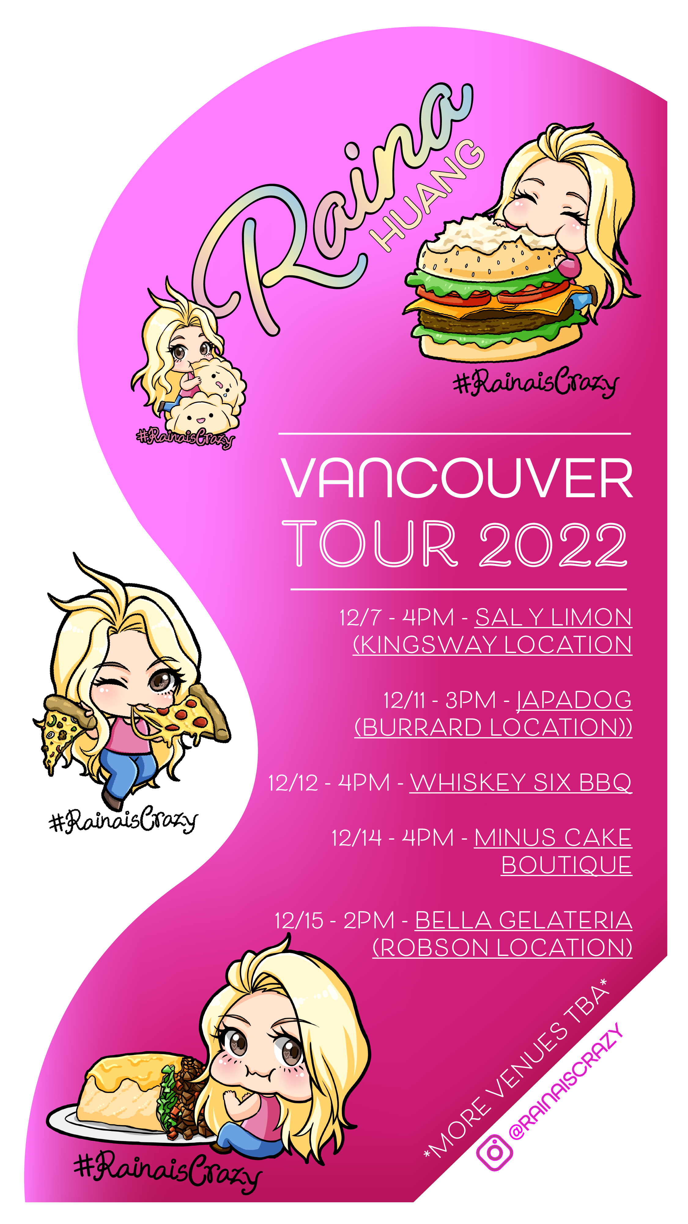 Rain Huang Vancouver Tour 2022