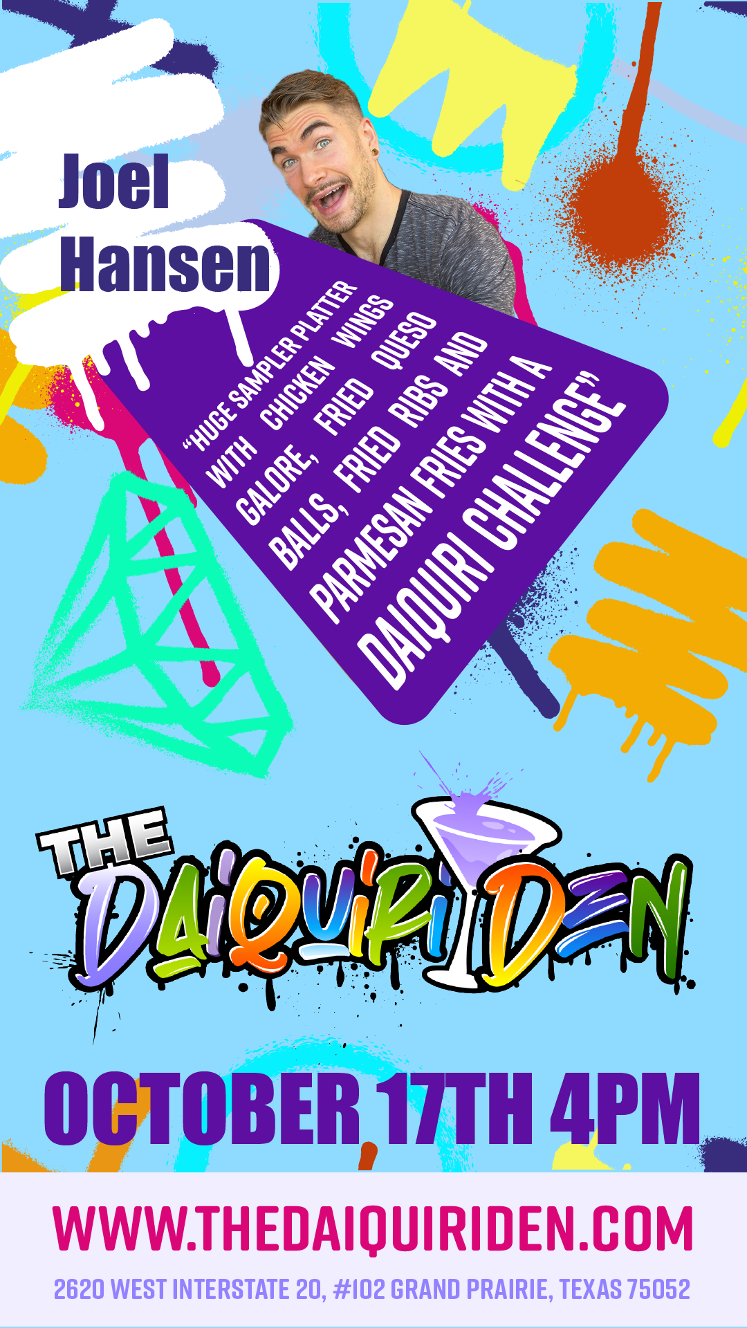 Joel Hansen Event Flyer