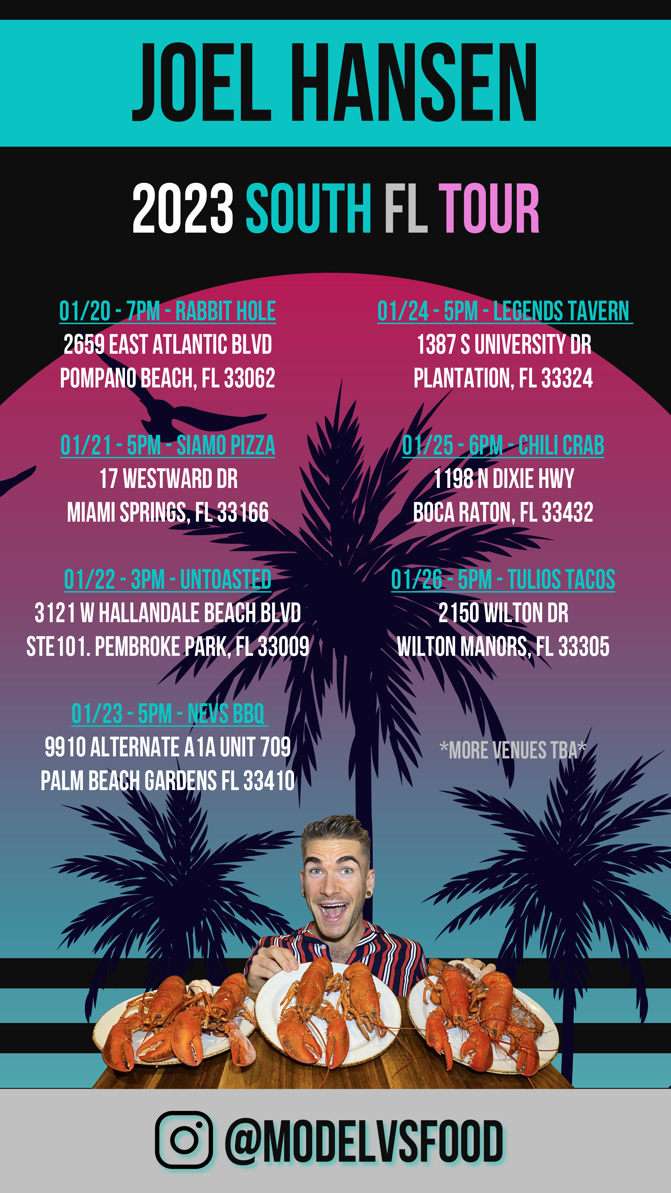 Joel Hansen 2023 South Florida Tour