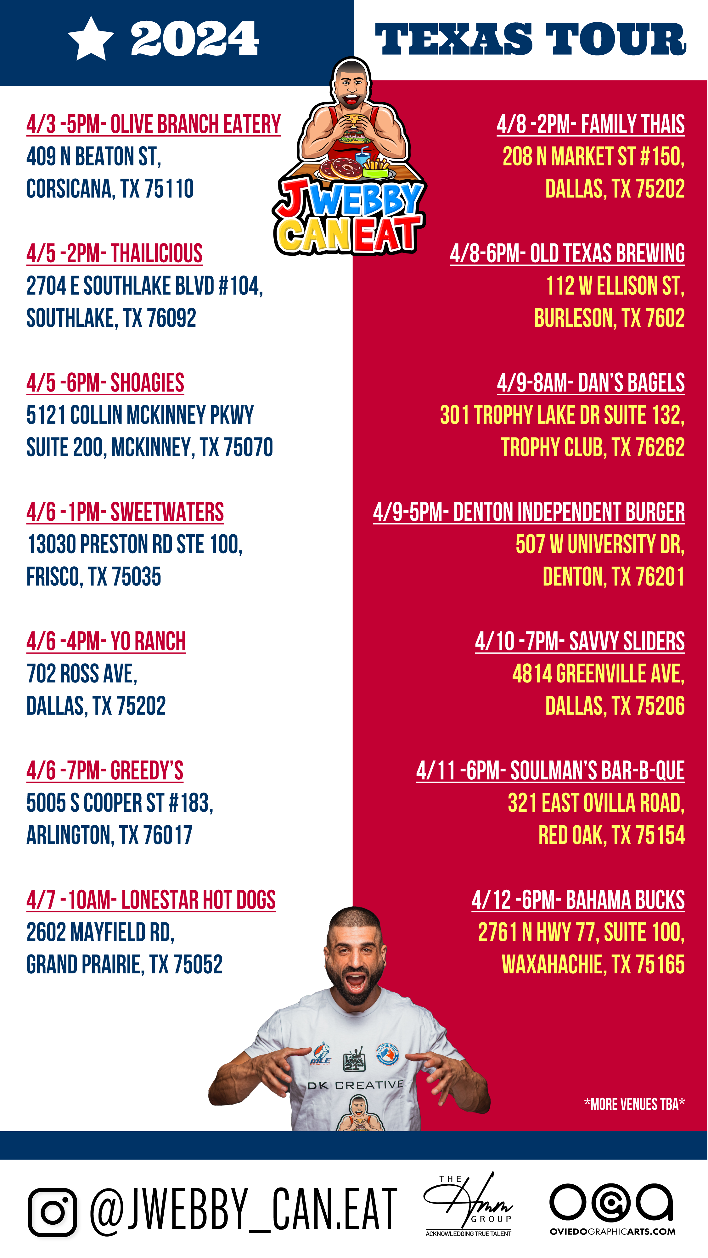 JWEBBY 2024 Texas Tour