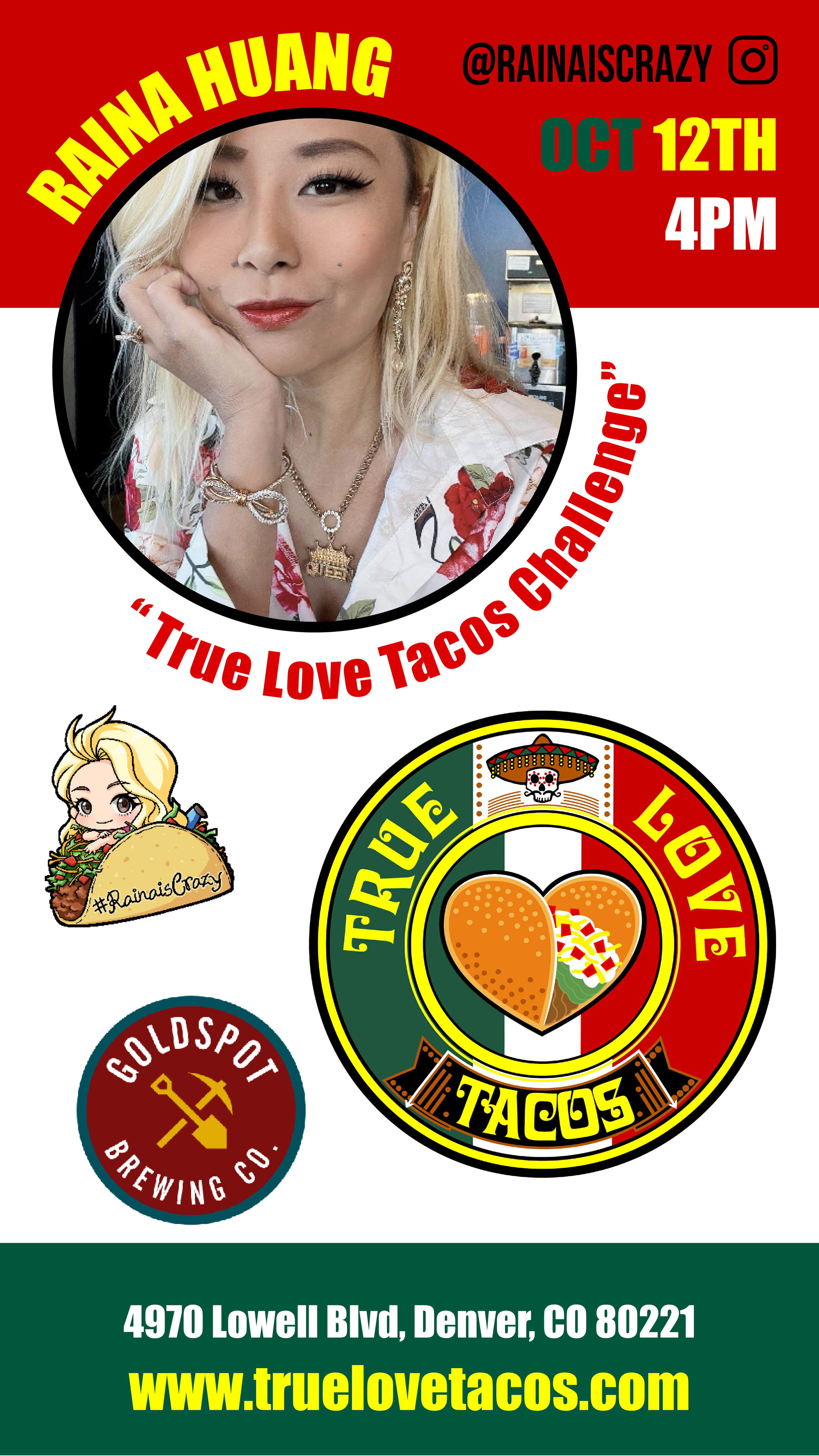 Raina Huang Event Flyer