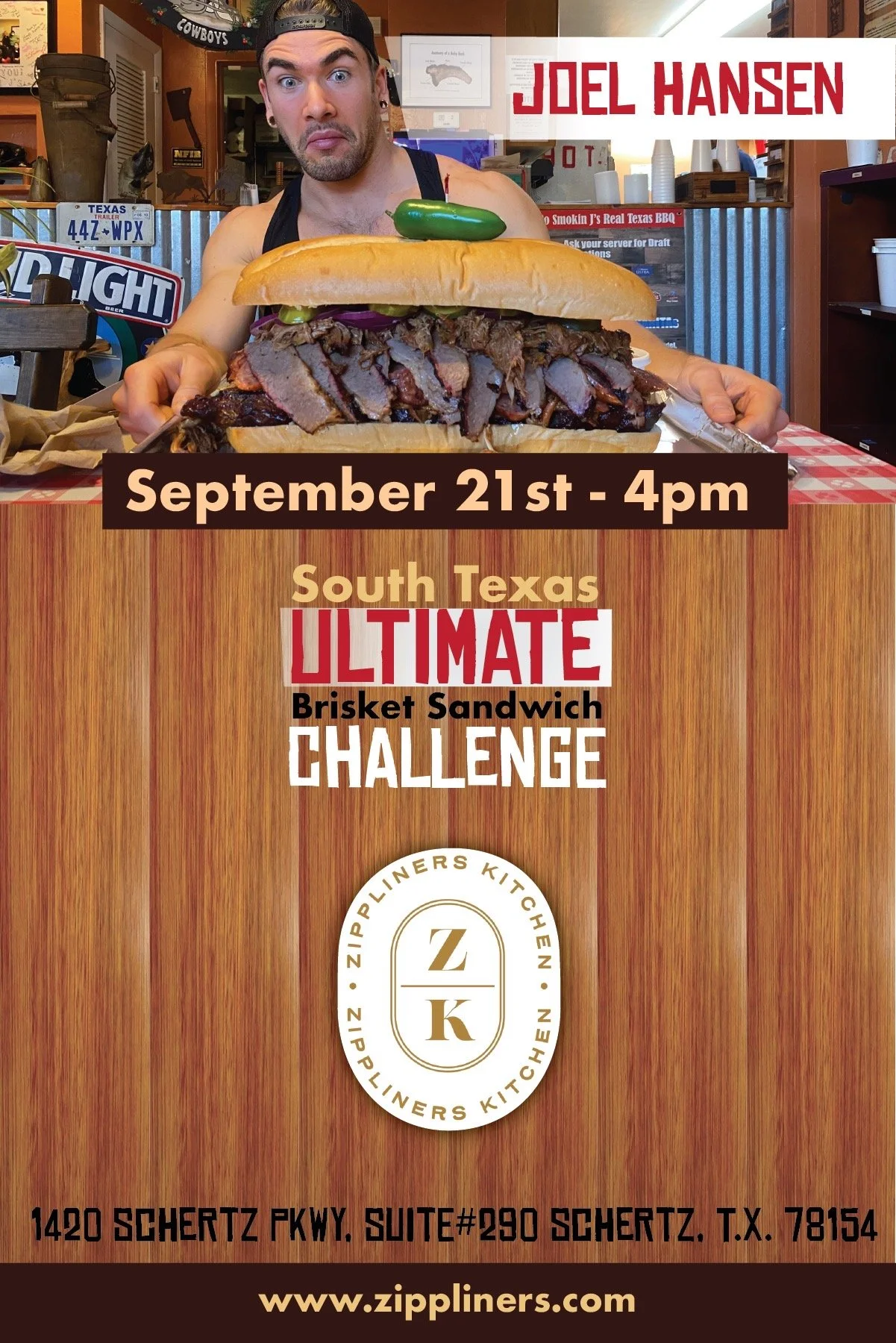 Joel Hansen Event Flyer