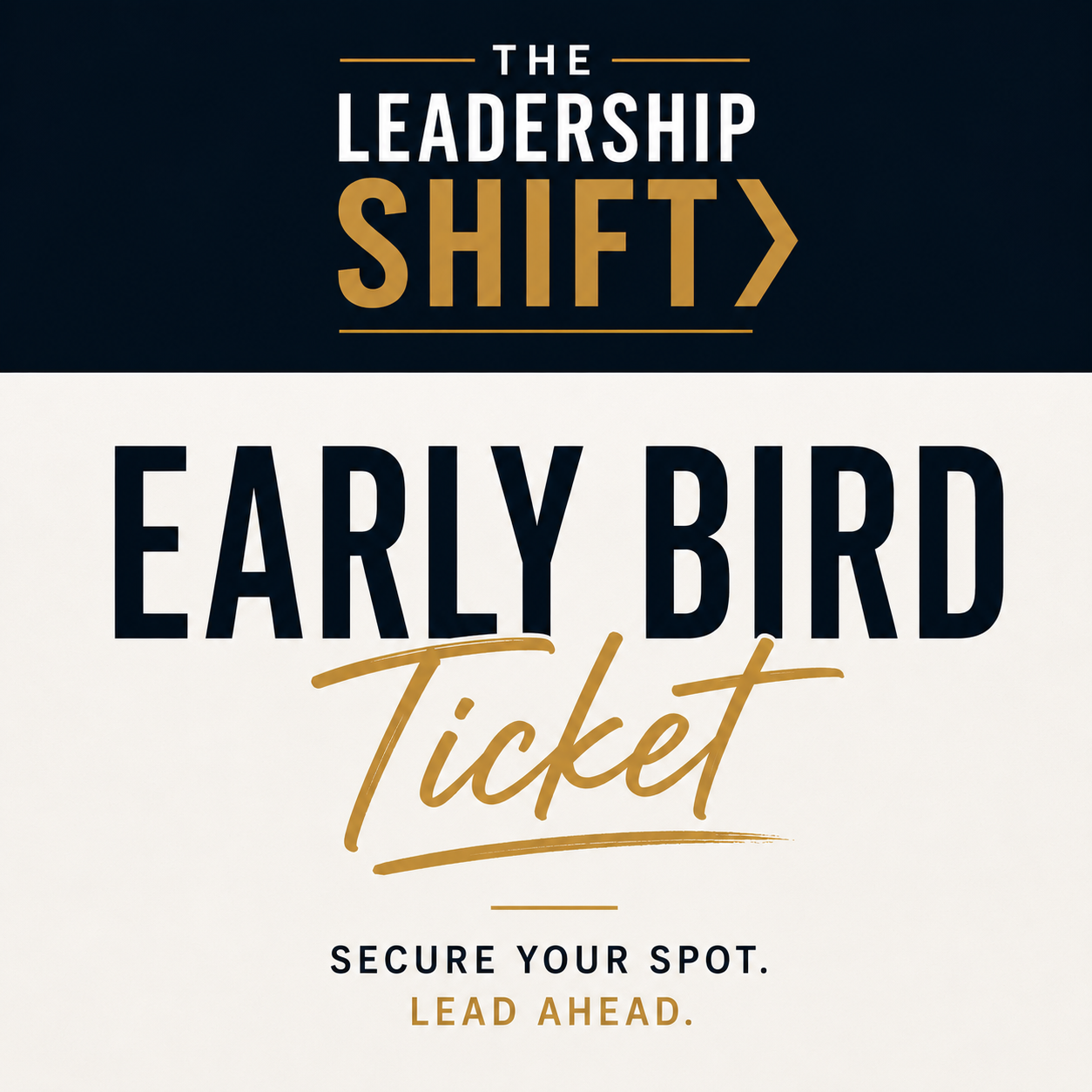 Early Bird Seat! (End Aug. 1st 2026)