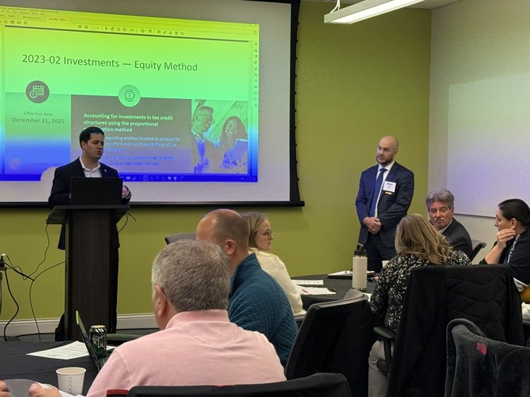 Speakers Jared Clark and Ryan Kramer with CLA