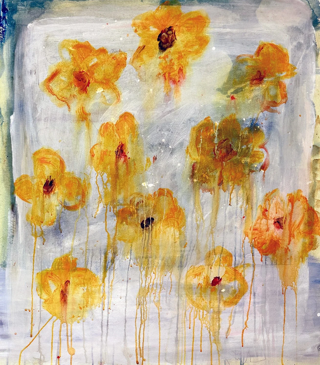 "Tender" 40" x 34" acrylic on canvas