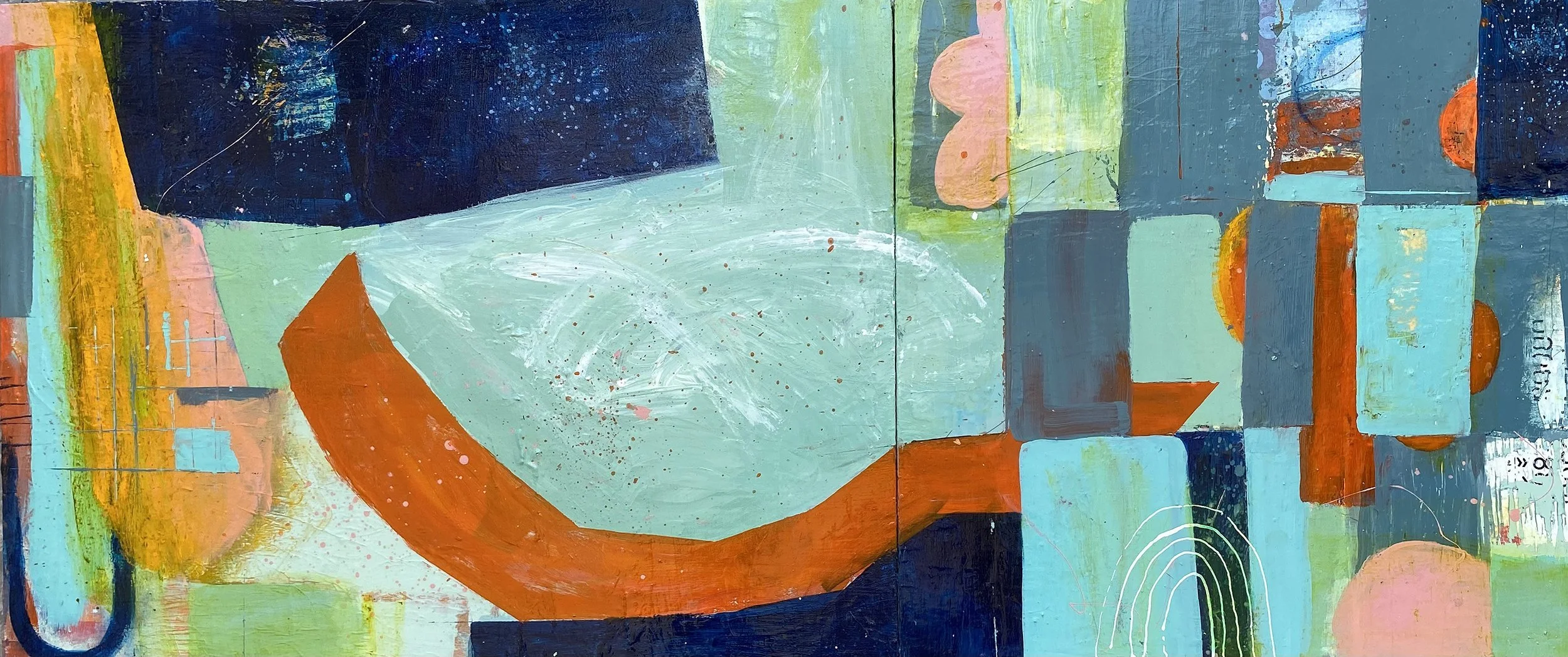 Gemini Rising, 18"x42" 🔴