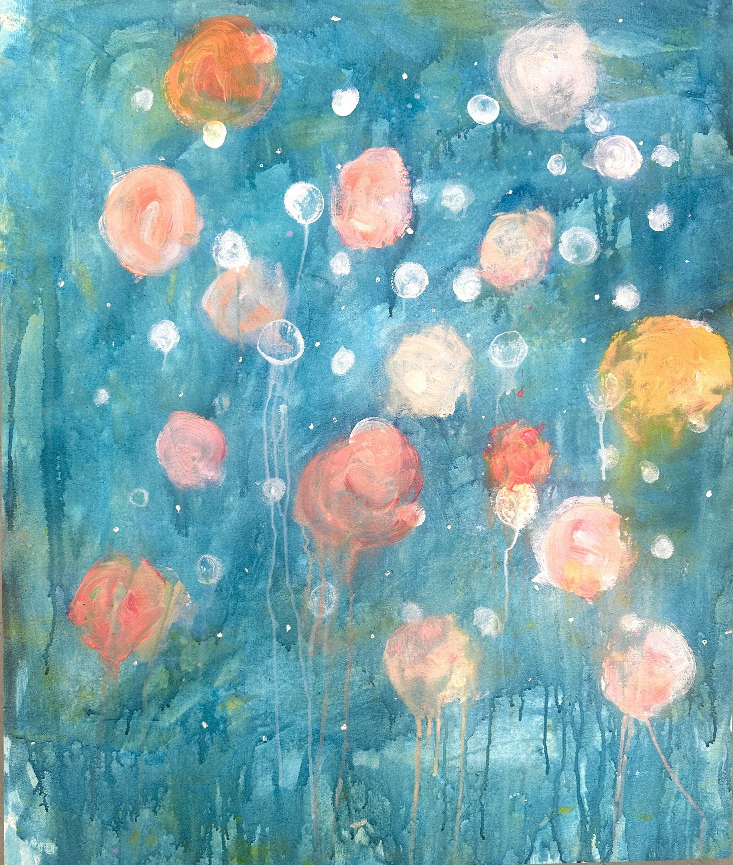 "Drift" 40"x 34" acrylic on canvas