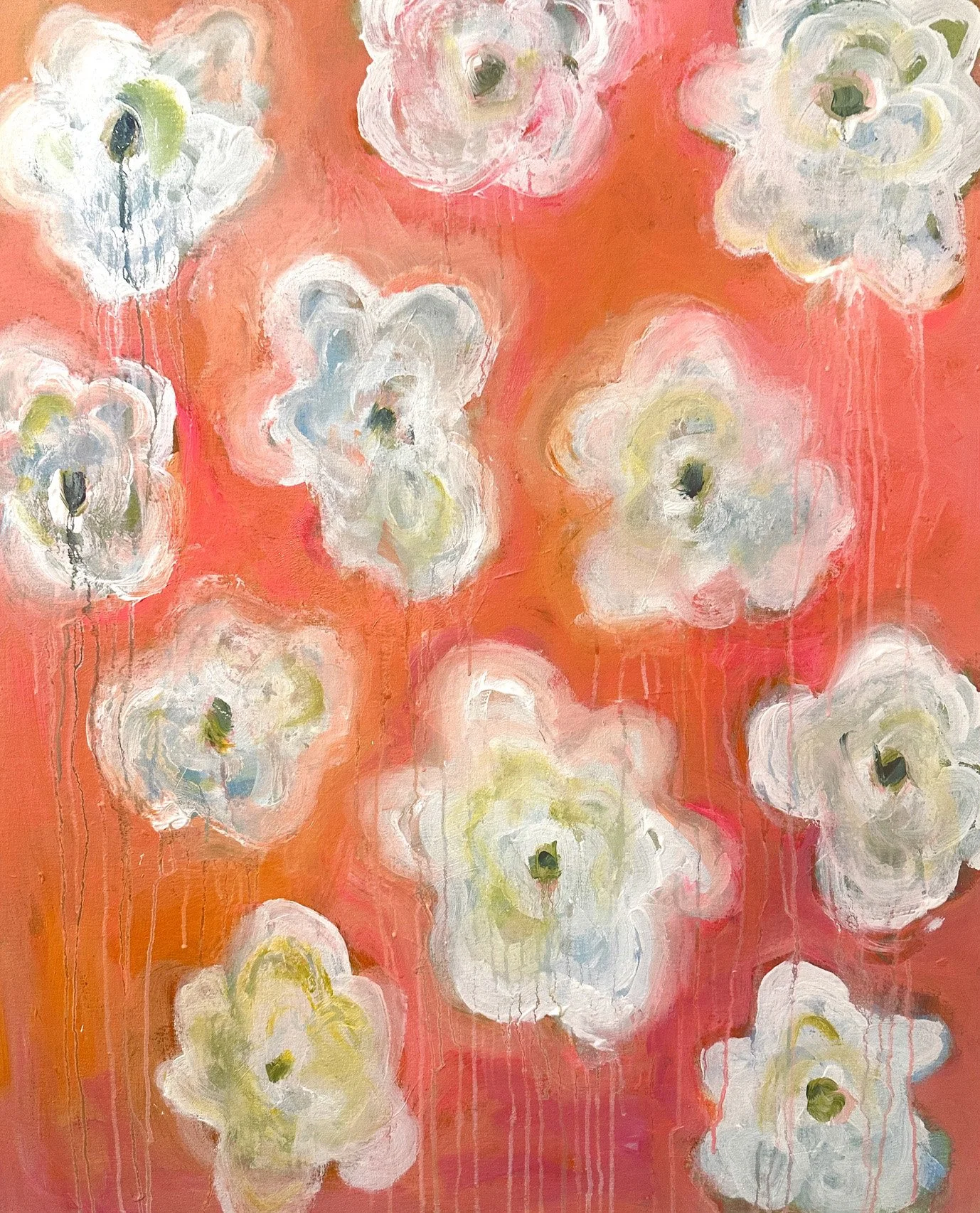 "Spark" 40"x34" acrylic on canvas