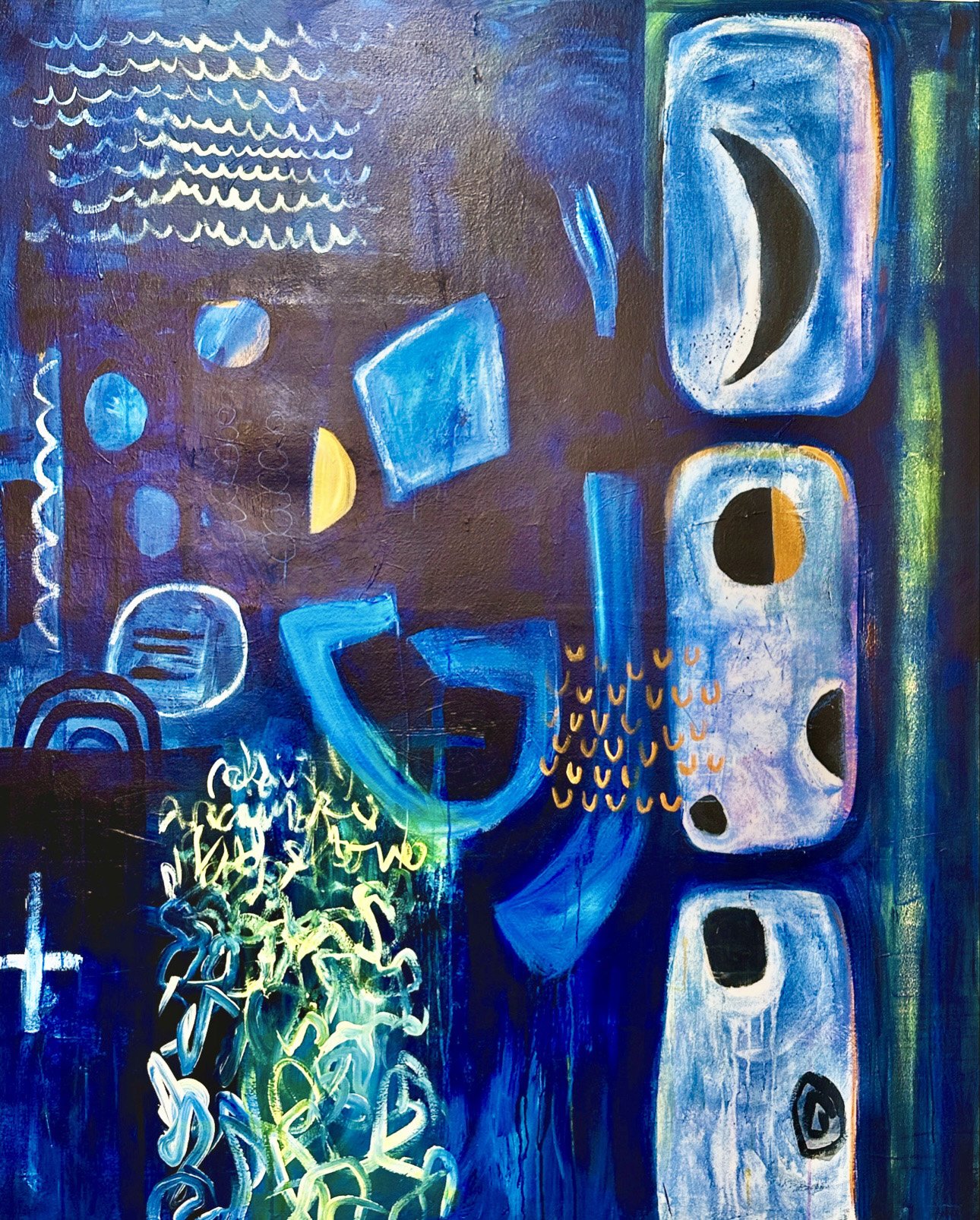 "Blue Moon Magic" 70" x 58"