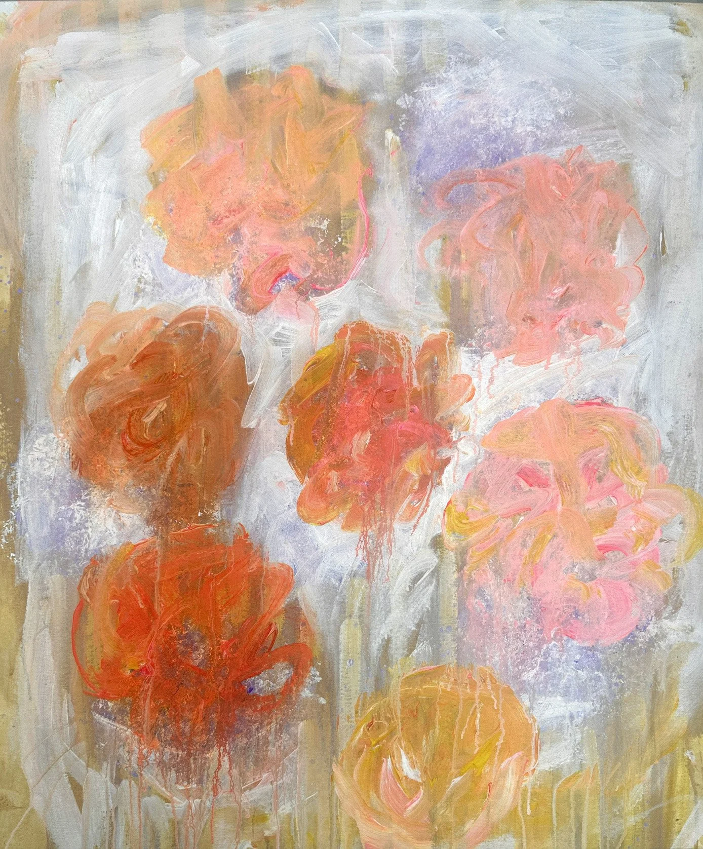 "Yearning" 40" x 34" acrylic on canvas
