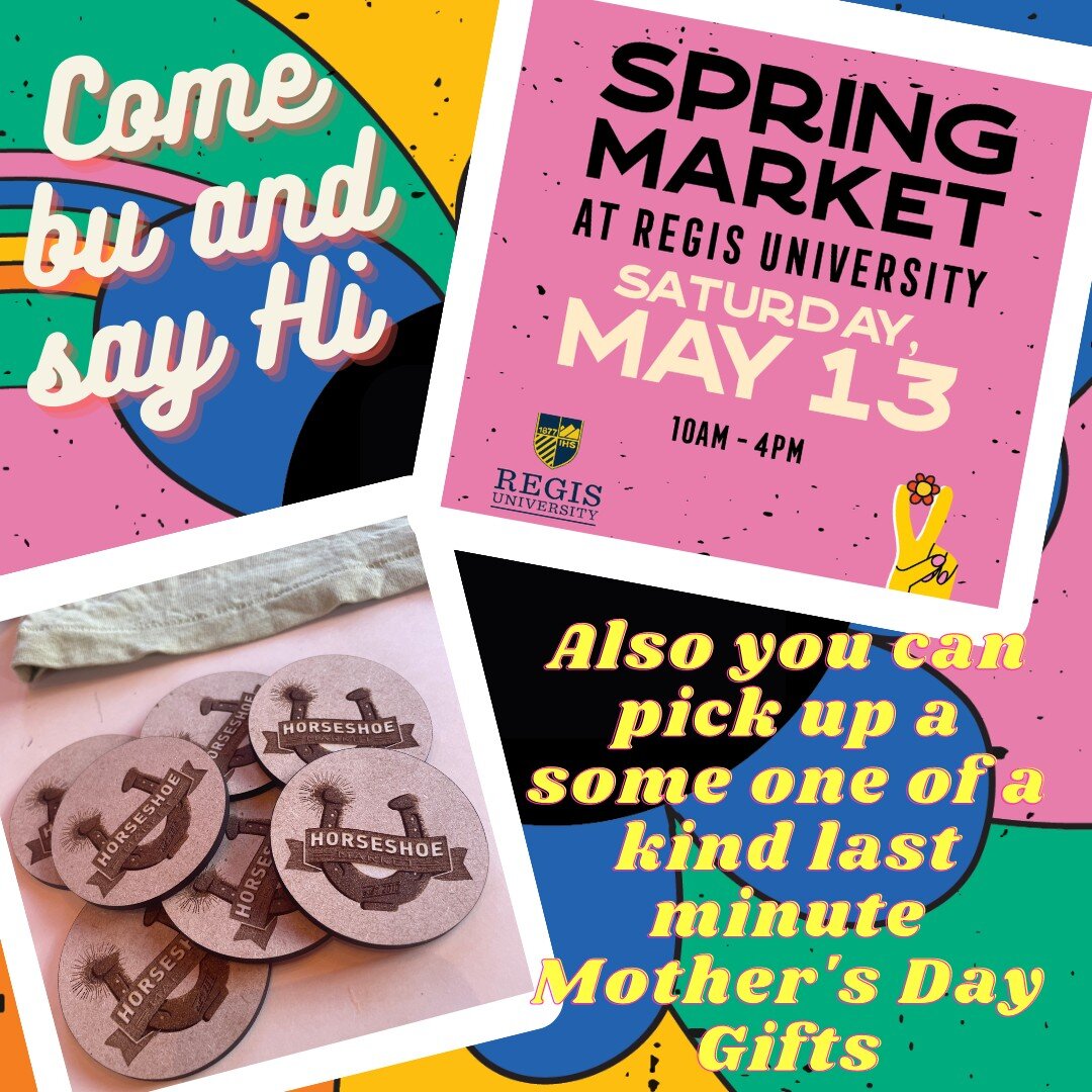 Come by this Saturday form 10-4 at Regis University for Horseshoes' Spring Market. #luckyfinds #luckyfinds #shoplocalcolorado #shoplocaldenver #shopsmallformothersday #mothersday2023gifts #mothersdaymarket