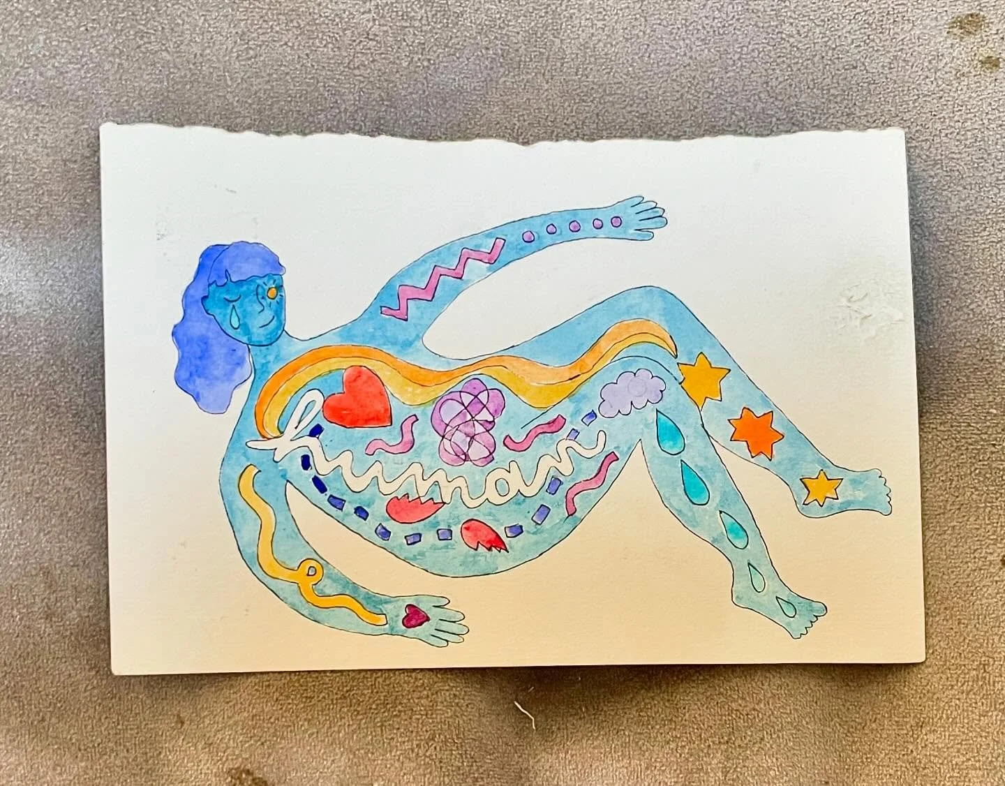 Day 17: Human (AVAILABLE)

Just trying to be a human

I am participating in Art Not Shame&rsquo;s Art-a-thon by making an artwork a day to help fundraise for their new accessible art hub in Downtown Guelph. 

4&rdquo;x6&rdquo; watercolour and ink. Av