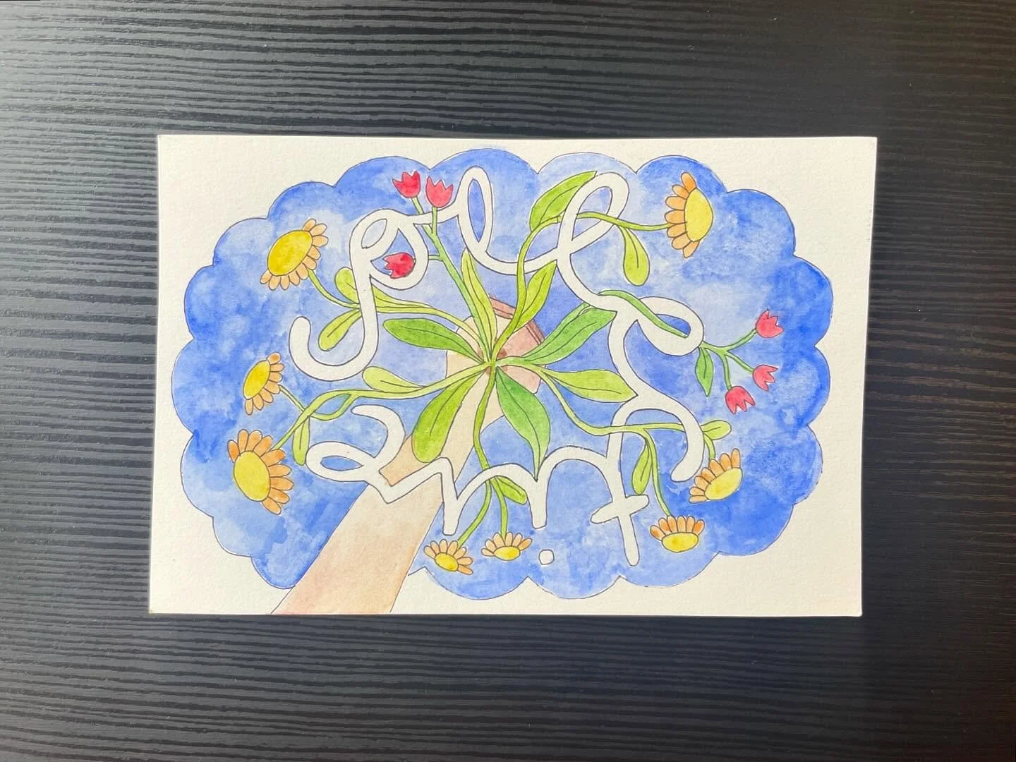 Day 14: Collective (AVAILABLE)

It takes community 

I am participating in Art Not Shame&rsquo;s Art-a-thon by making an artwork a day to help fundraise for their new accessible art hub in Downtown Guelph. 

4&rdquo;x6&rdquo; watercolour and ink. Ava