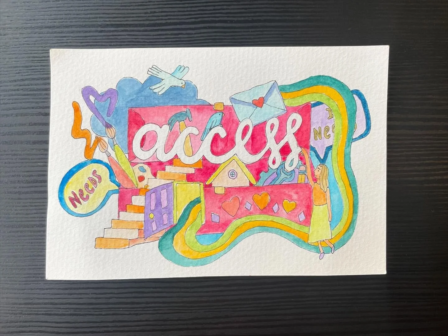 Day 12: Access (AVAILABLE)

Everyone should have access to a toolbox

I am participating in Art Not Shame&rsquo;s Art-a-thon by making an artwork a day to help fundraise for their new accessible art hub in Downtown Guelph. 

4&rdquo;x6&rdquo; waterco