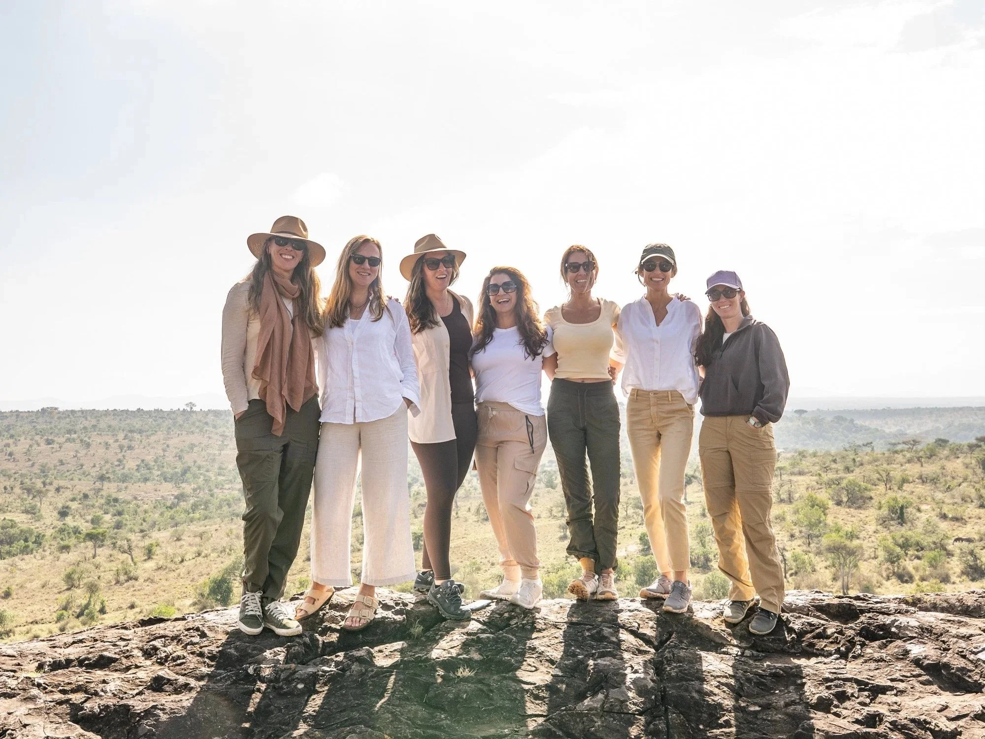 Craft Travel advisor team at Segera Retreat in Laikipia, Kenya