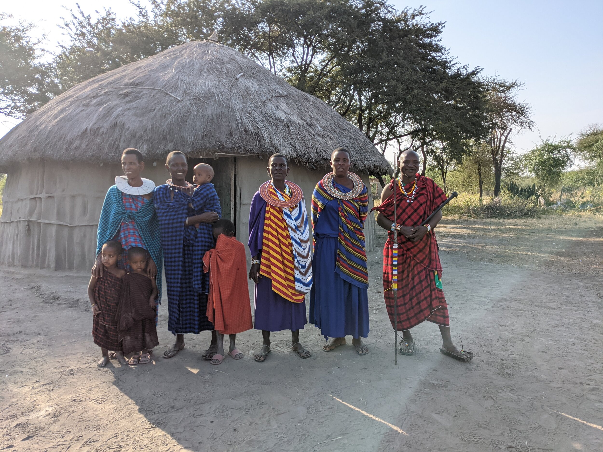  The local Maasai chief’s son and heir with his lovely family 