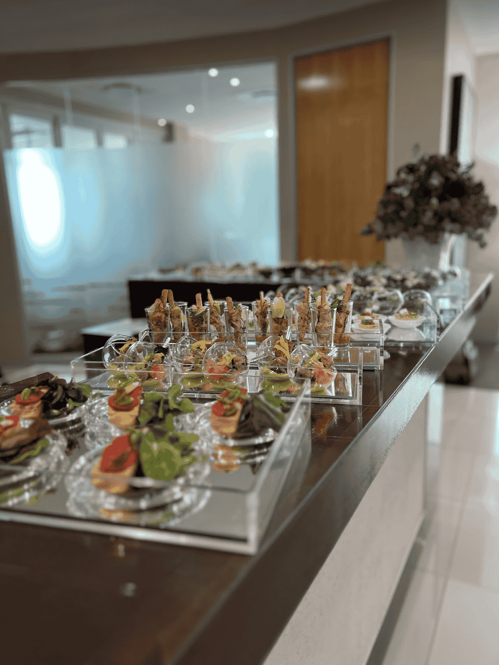 Yummy snacks at ExecuJet Lounge in CPT