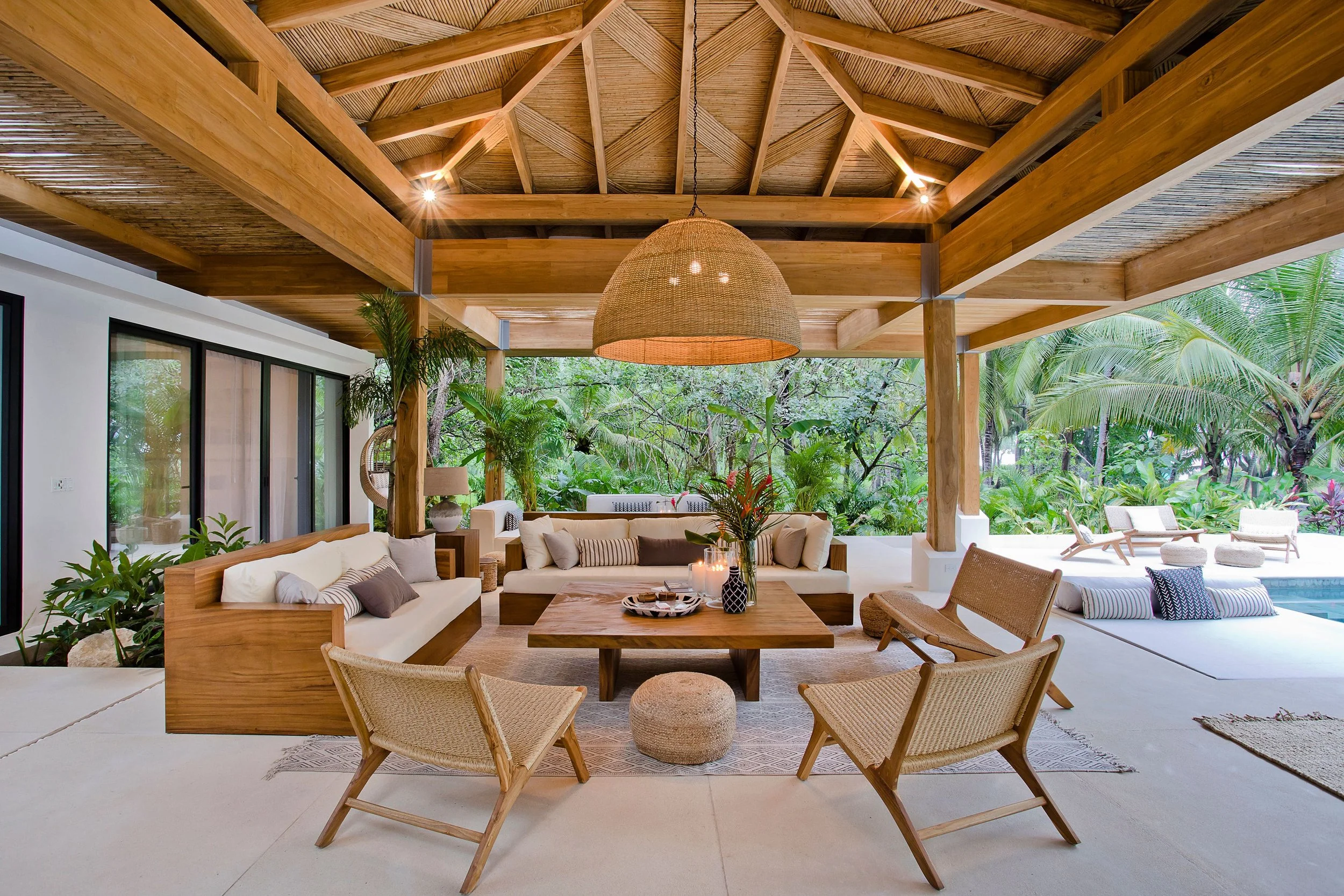 Outdoor sitting at Pasha Beachfront House