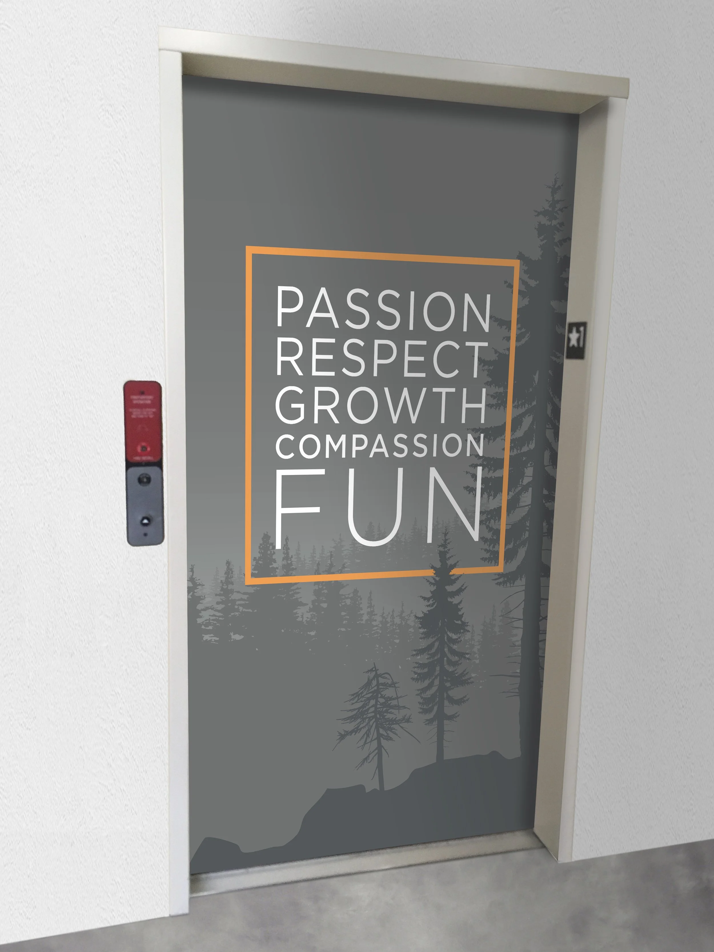 First Floor Elevator Wrap