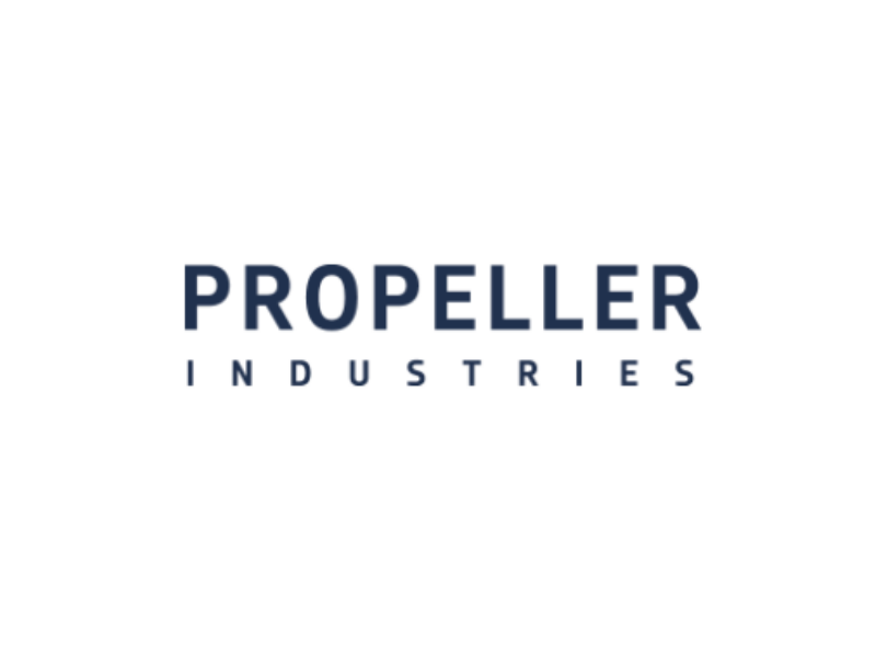 Propeller Industries logo with the word 'PROPSELLER' in bold and 'INDUSTRIES' below in smaller font on a white background.