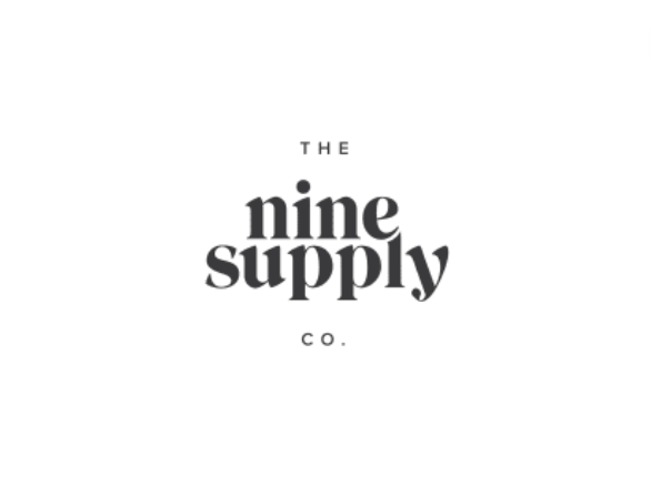 Logo for the Nine Supply Co. featuring the company name in bold black font and the word 'the' above it.
