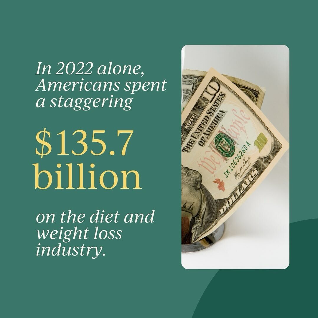 Uncovering a shocking statistic: In 2022, Americans invested an astounding $135.7 billion in the diet and weight loss industry. Are these investments leading to lasting results?

To continue to explore the truth behind diets, visit our website to rea