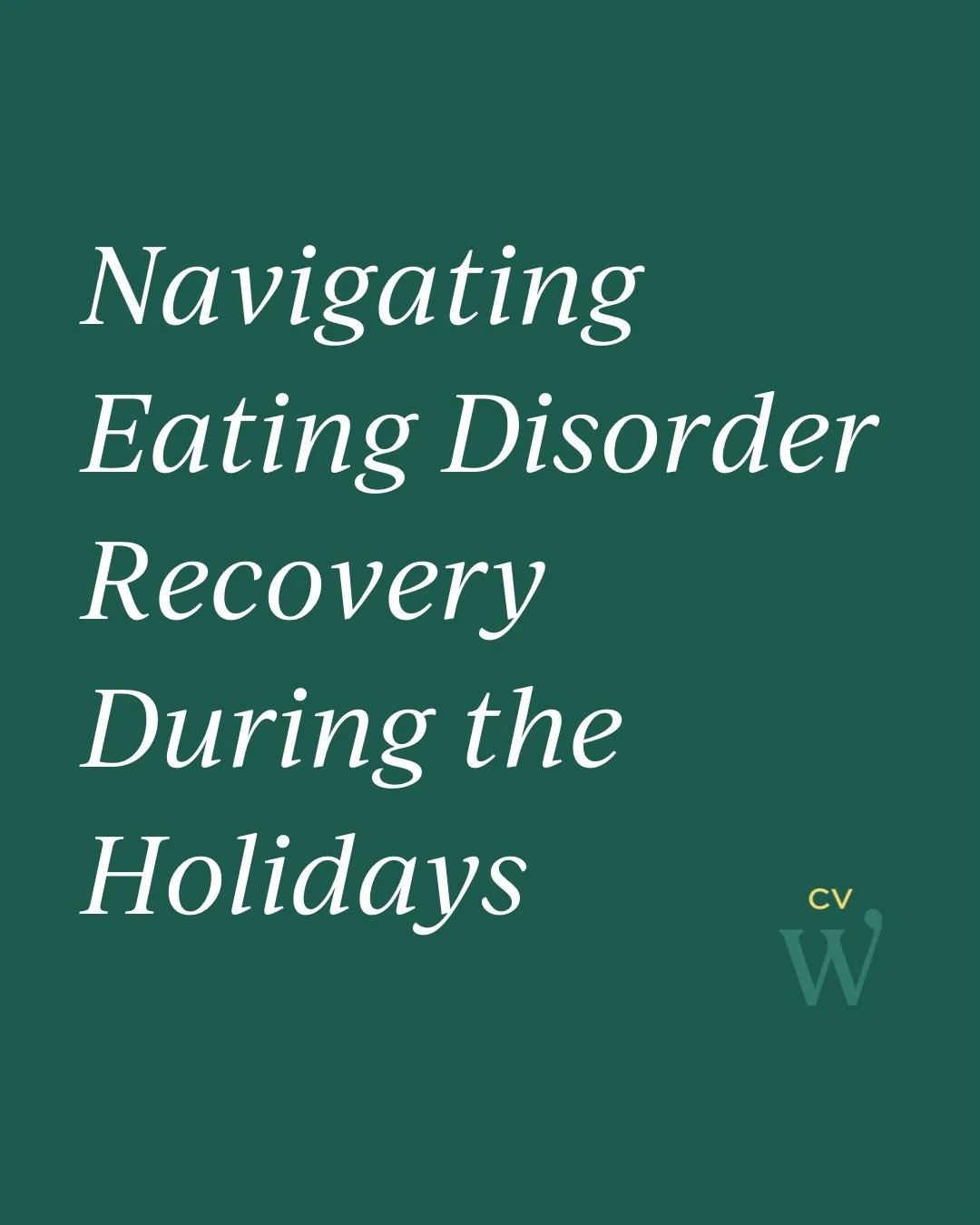 The holidays can bring a lot up, especially if you are navigating eating disorder recovery.
This season is not about doing it right. It is about staying connected, caring for yourself, and taking things one moment at a time.
If this time of year feel