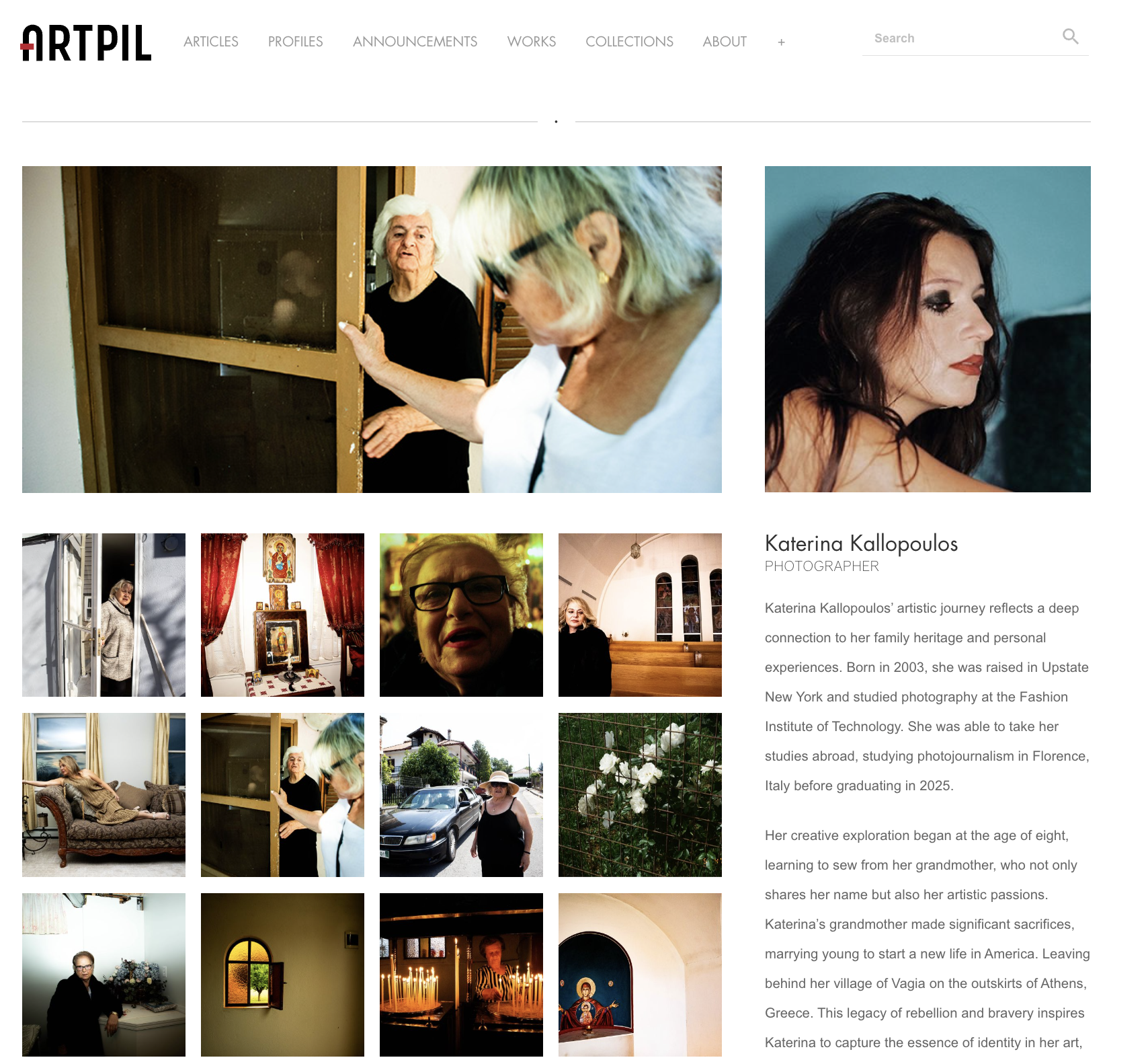 Artpil's 30 Under 30 Women Photographers of 2026.