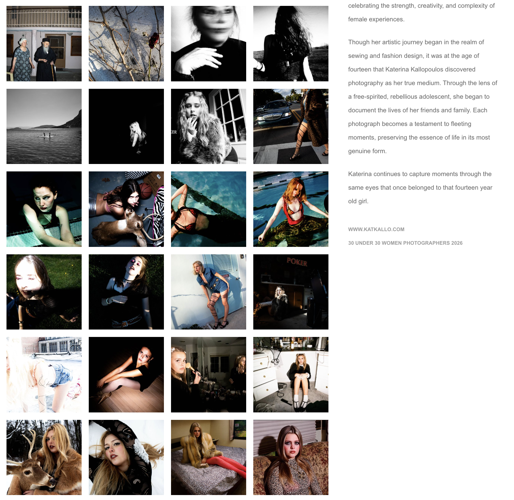 Artpil's 30 Under 30 Women Photographers of 2026.