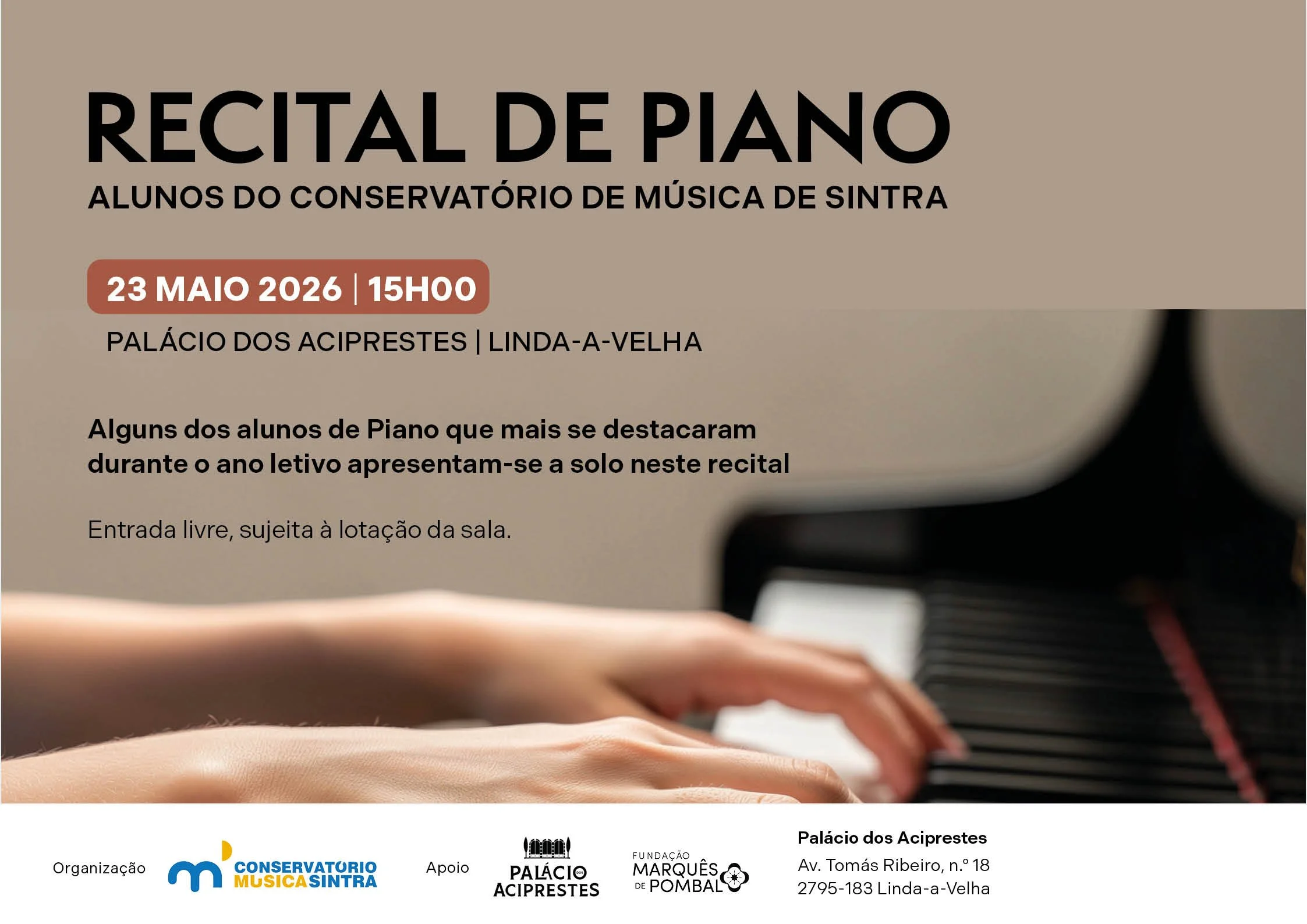 Recital de Piano - Conservatório de Música de Sintra