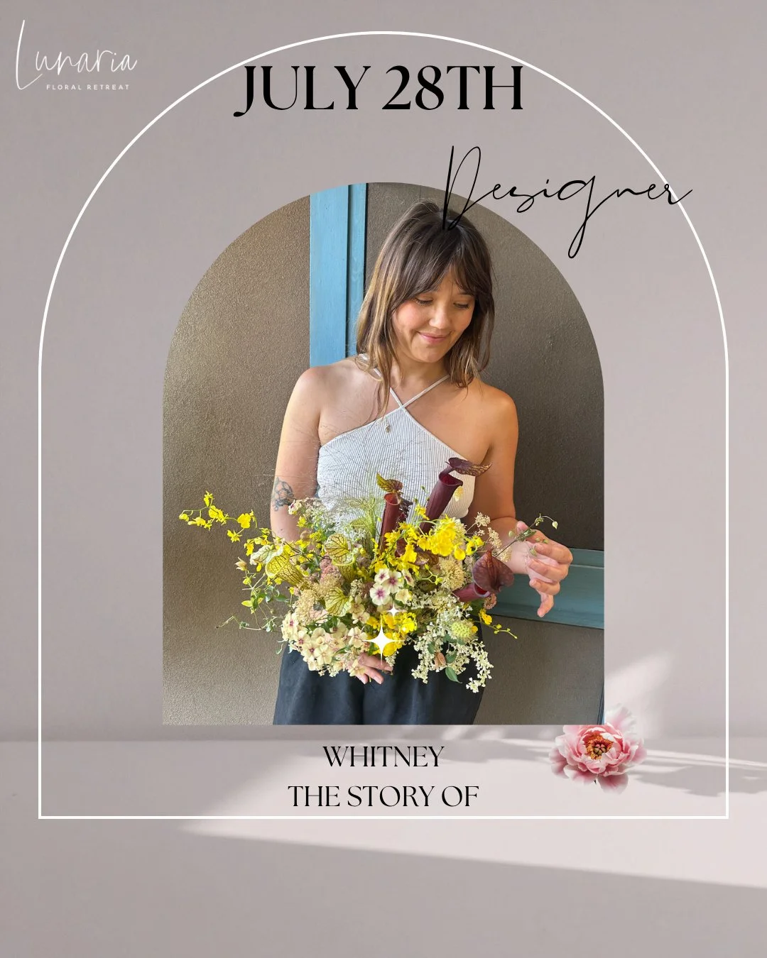 Eeee! Announcing Whitney of @thestoryof.flowers as our designer for the 7.28 workshop at @gathermountainblooms

Whitney will be speaking on being a freelancer as well as using freelancers - "Freeing yourself and your team to execute with clear e