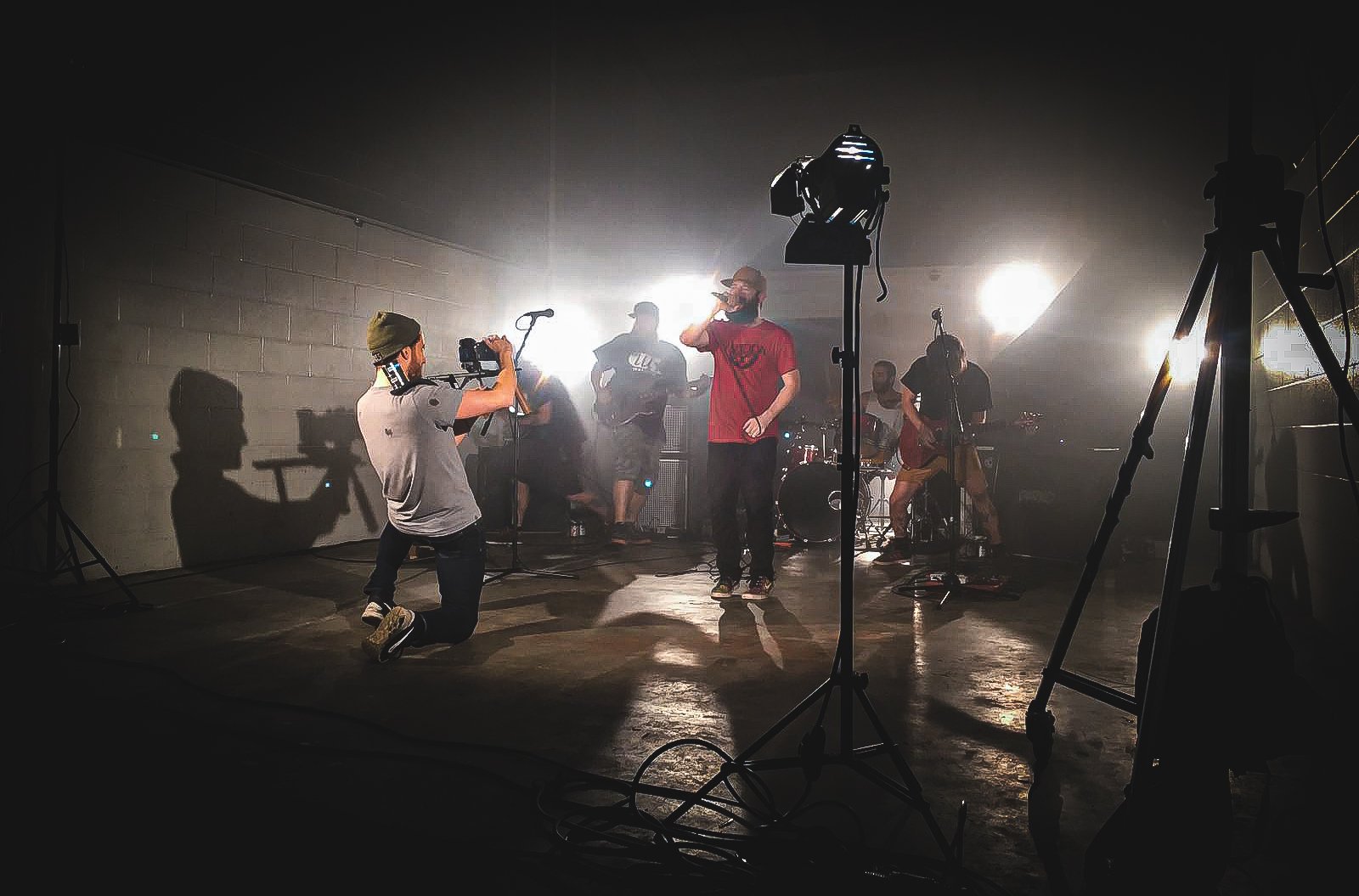 Music video shoot in East London