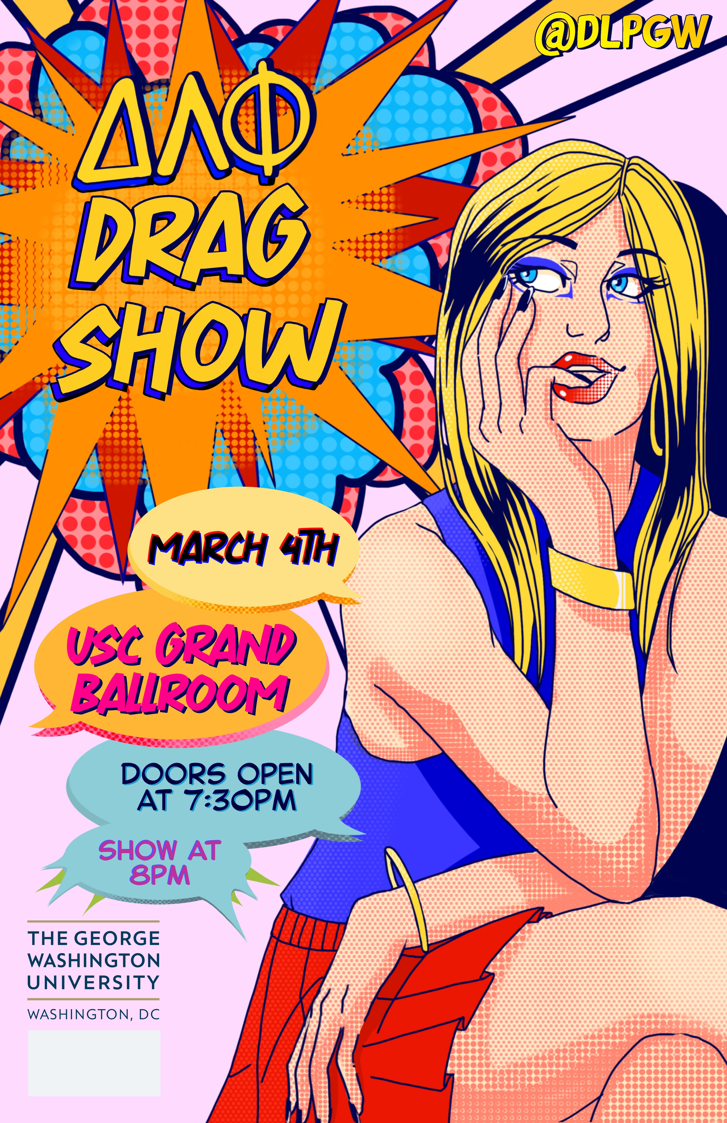 Second collaboration between me and the Delta Lambda Phi fraternity of George Washington University for their annual Drag Show