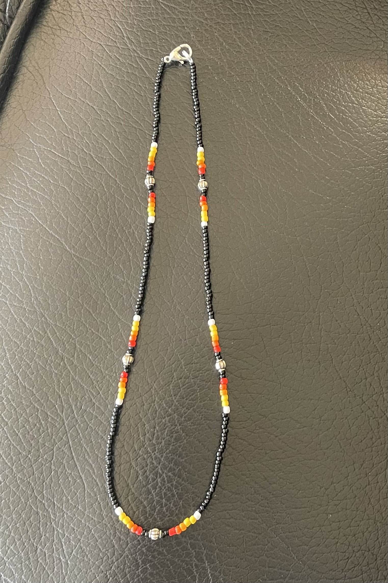 Western Bead Necklace, Black
