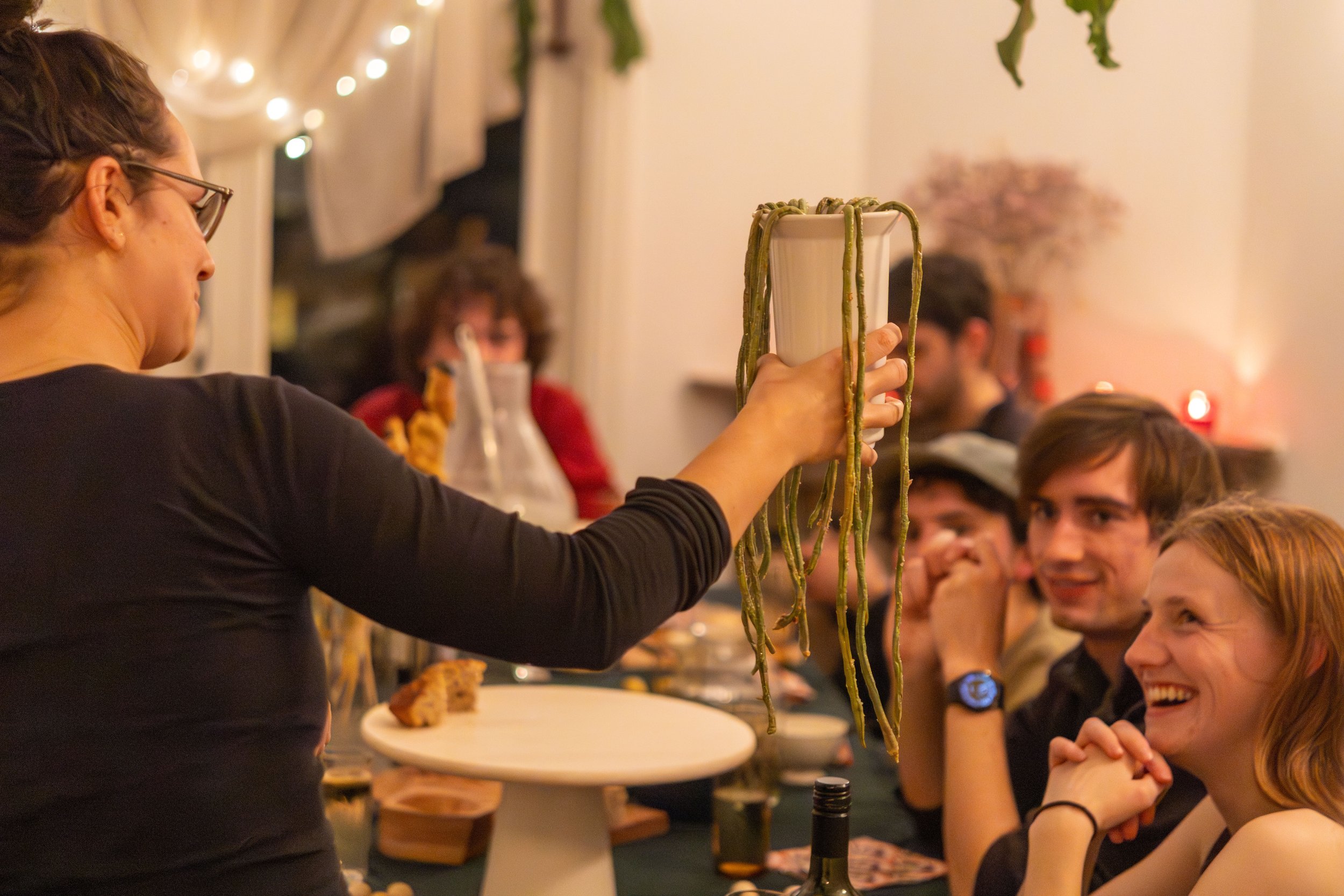 Long bean with shallots