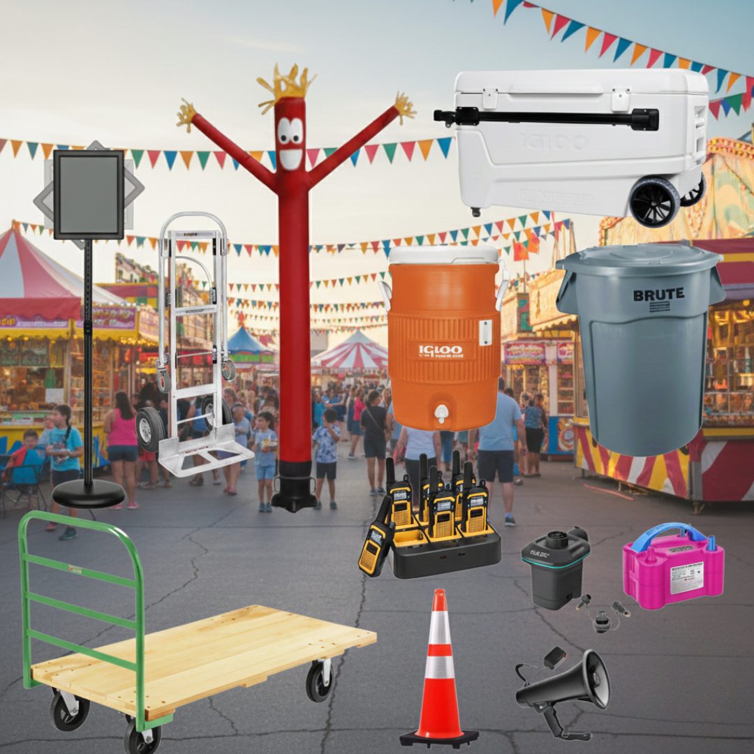 Event essentials and logistical equipment rentals in Las Vegas