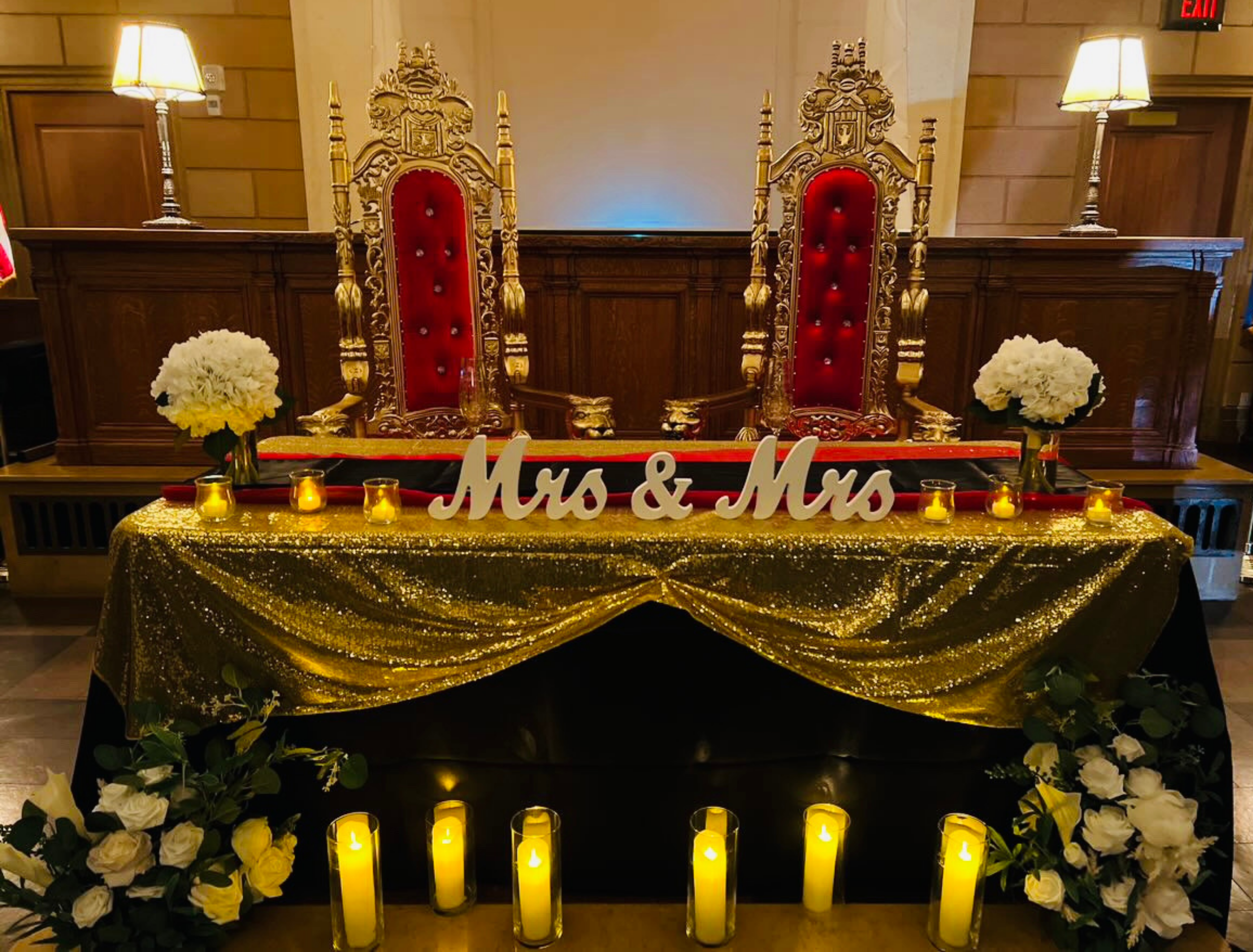 Throne Chair Rentals for Weddings - King & Queen Chairs