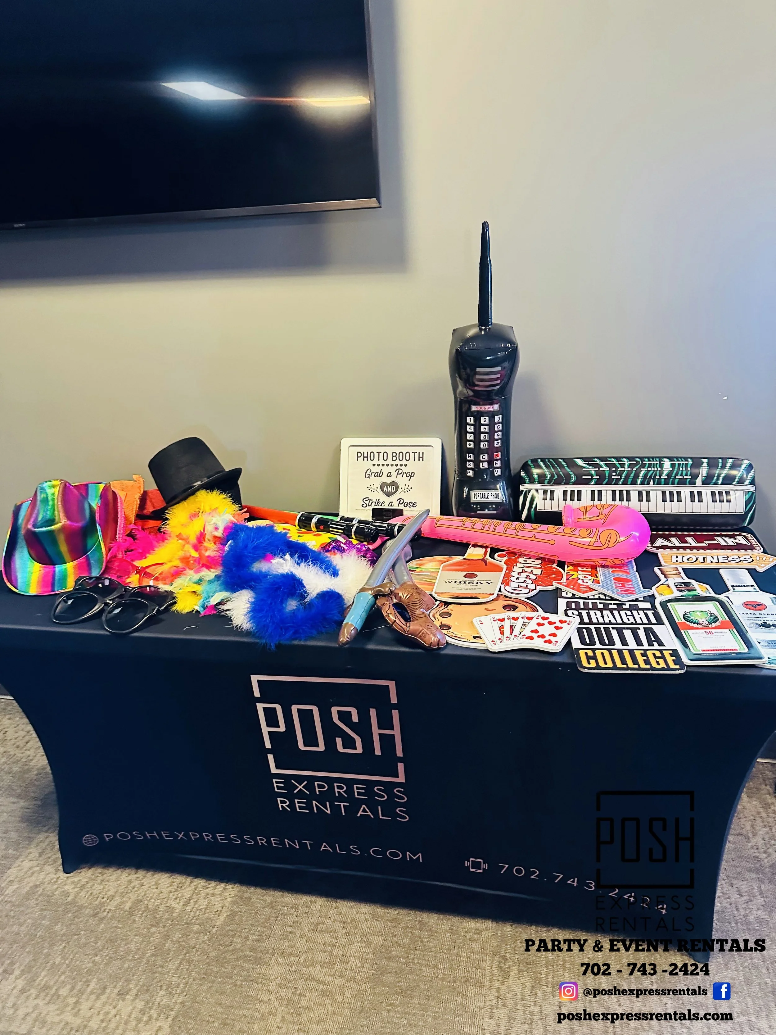 Posh Express Rentals in Las Vegas, Party Rentals, Event Rentals, Wedding Rentals, Photo Booth Rentals, Baby Shower Rentals, Event Rentals, Las Vegas Party Rentals