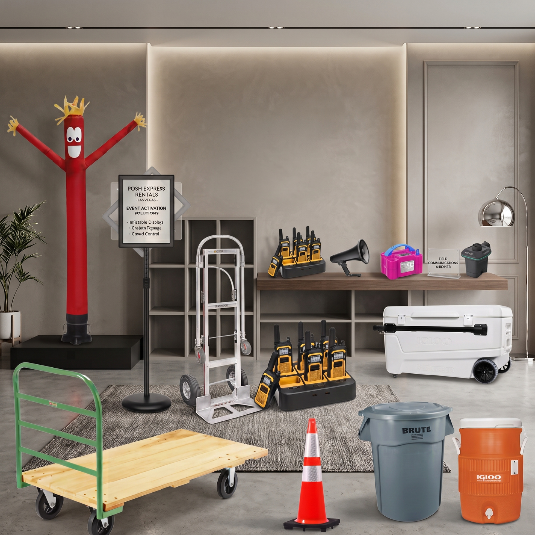 Event rental essentials and logistical equipment rentals in Las Vegas