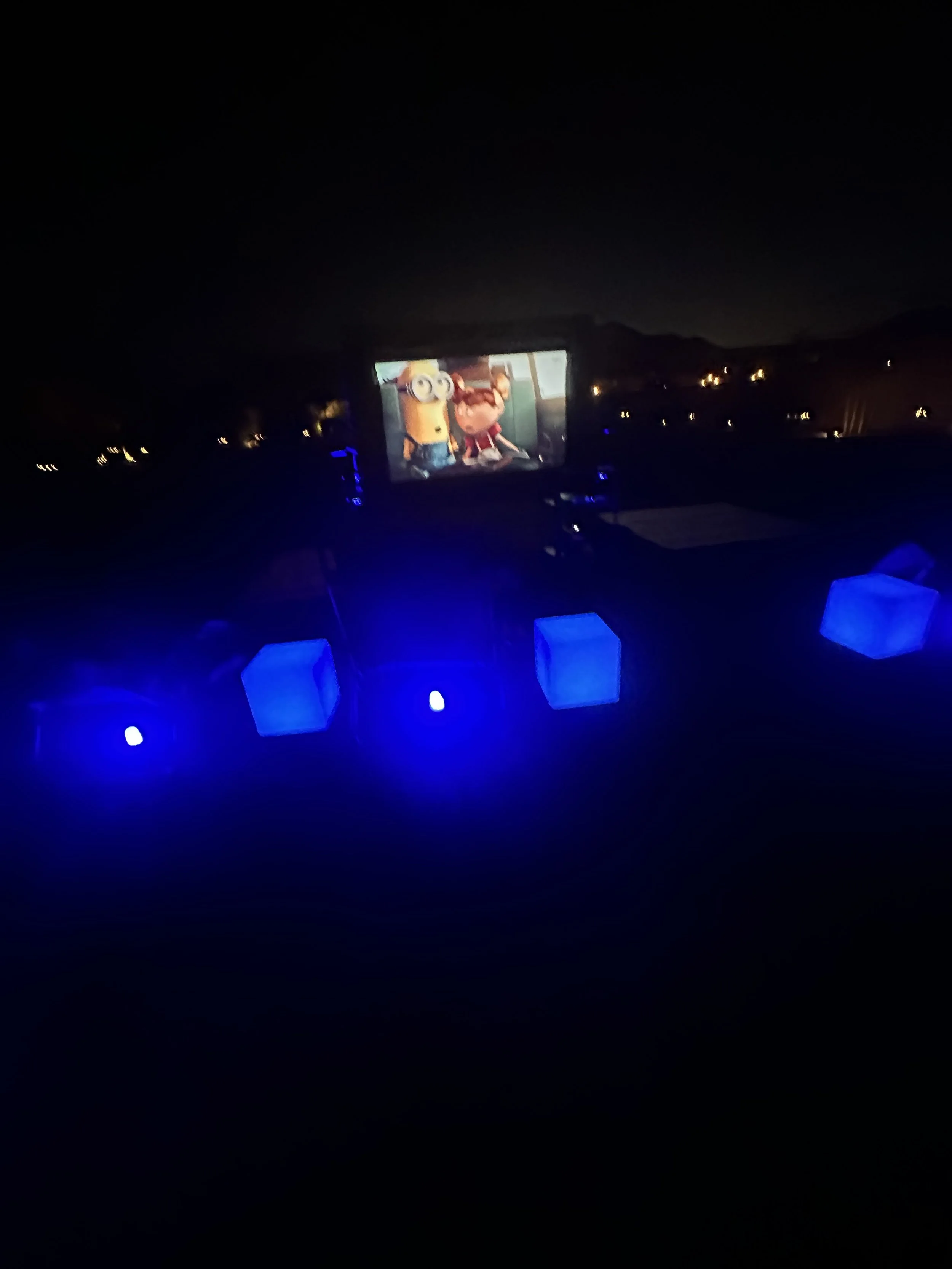 Posh Express Rentals outdoor movie theatre rentals in Las Vegas. Premium inflatable cinema screens for backyard party rentals and Event Rentals.