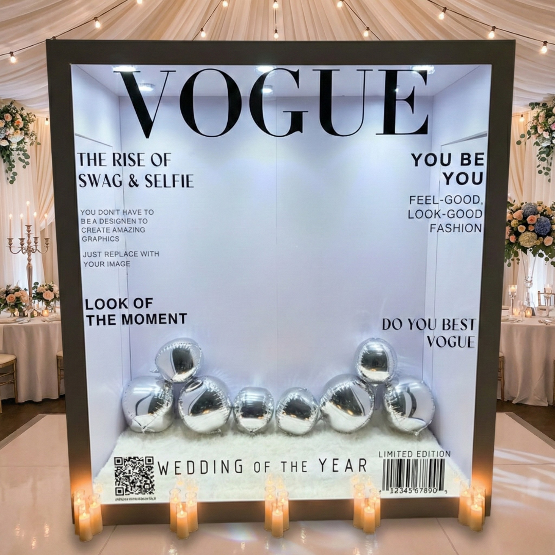 Magazine Photo Booth Wedding Rentals by Posh Express Rentals