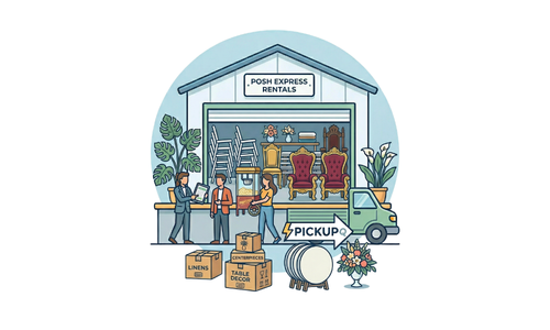 Party Rentals Customer Pick-Ups- Posh Express Rentals in Las Vegas