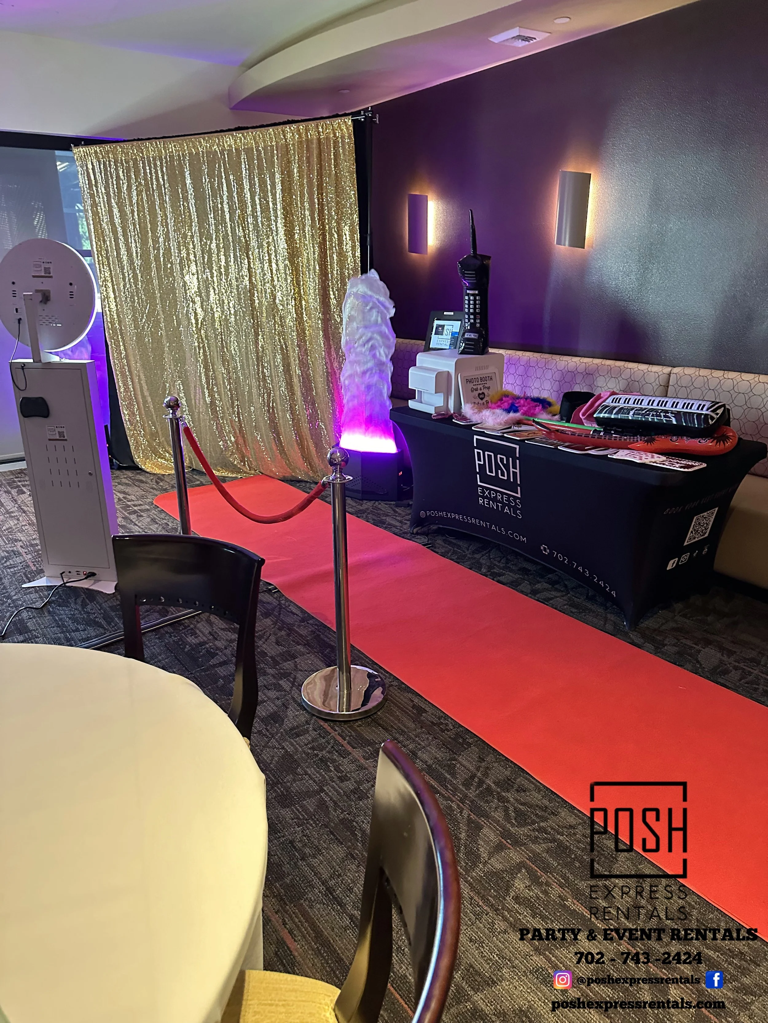 Posh Express Rentals in Las Vegas, Party Rentals, Event Rentals, Wedding Rentals, Photo Booth Rentals, Baby Shower Rentals, Event Rentals, Las Vegas Party Rentals