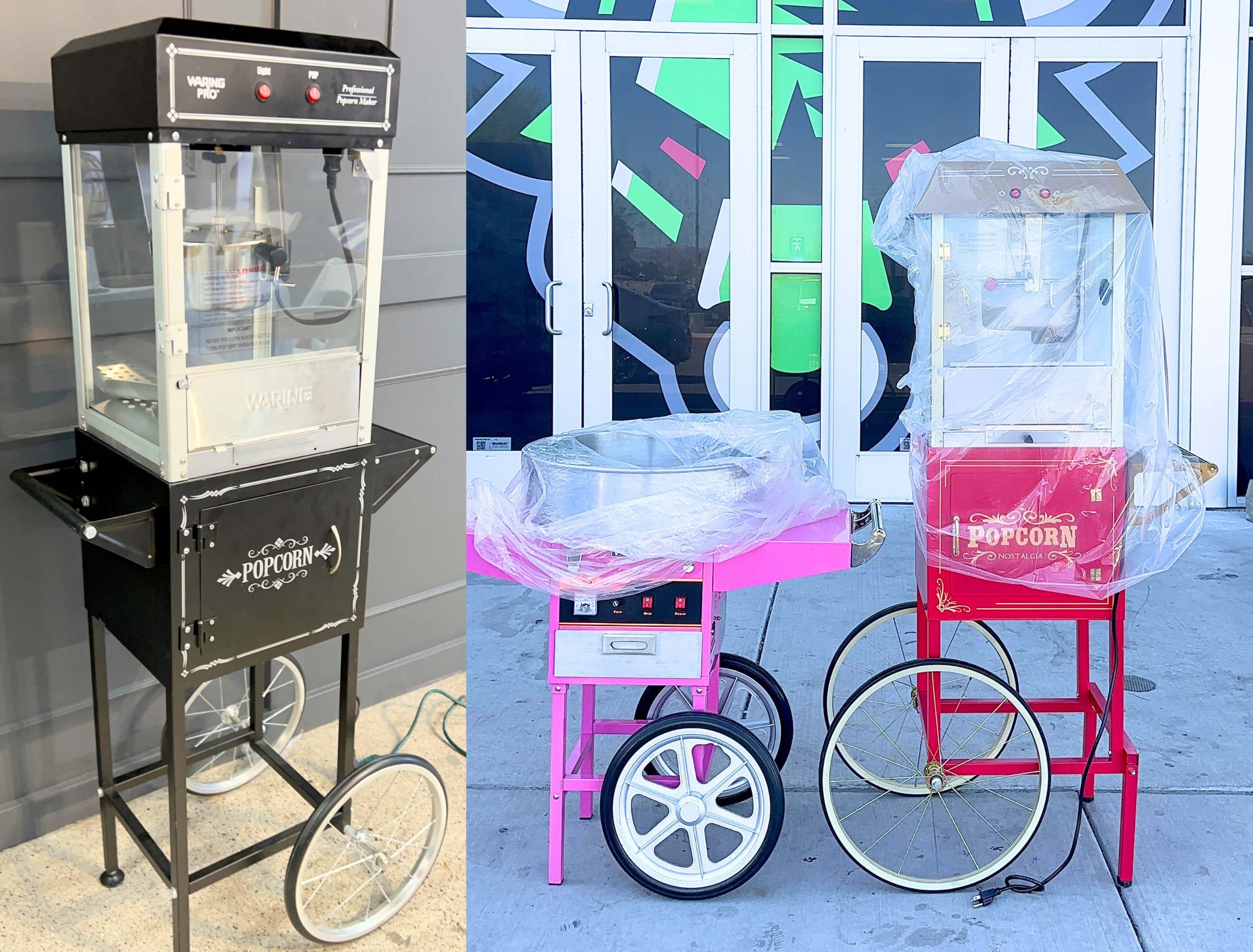 Concession Equipment Rentals - Popcorn, Cotton Candy & Sno-Cone Machines