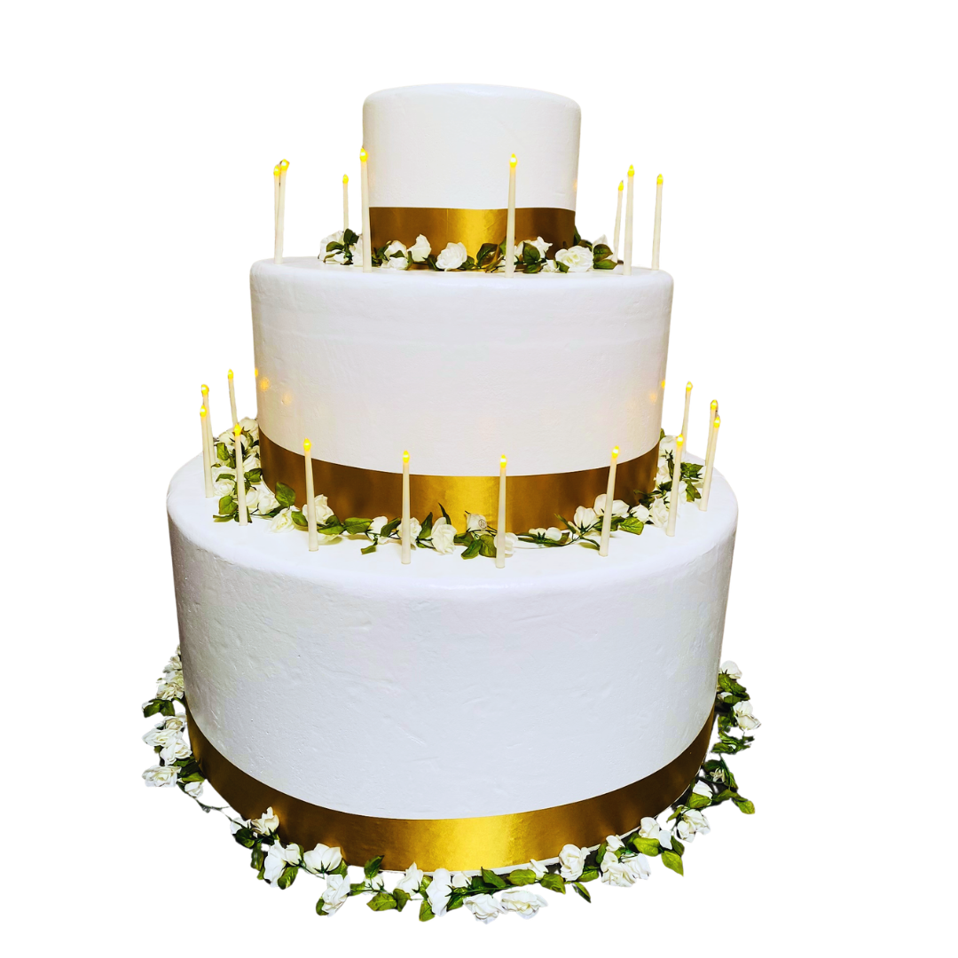 Giant 6ft pop-out birthday cake prop rental for surprise appearances and stage performances