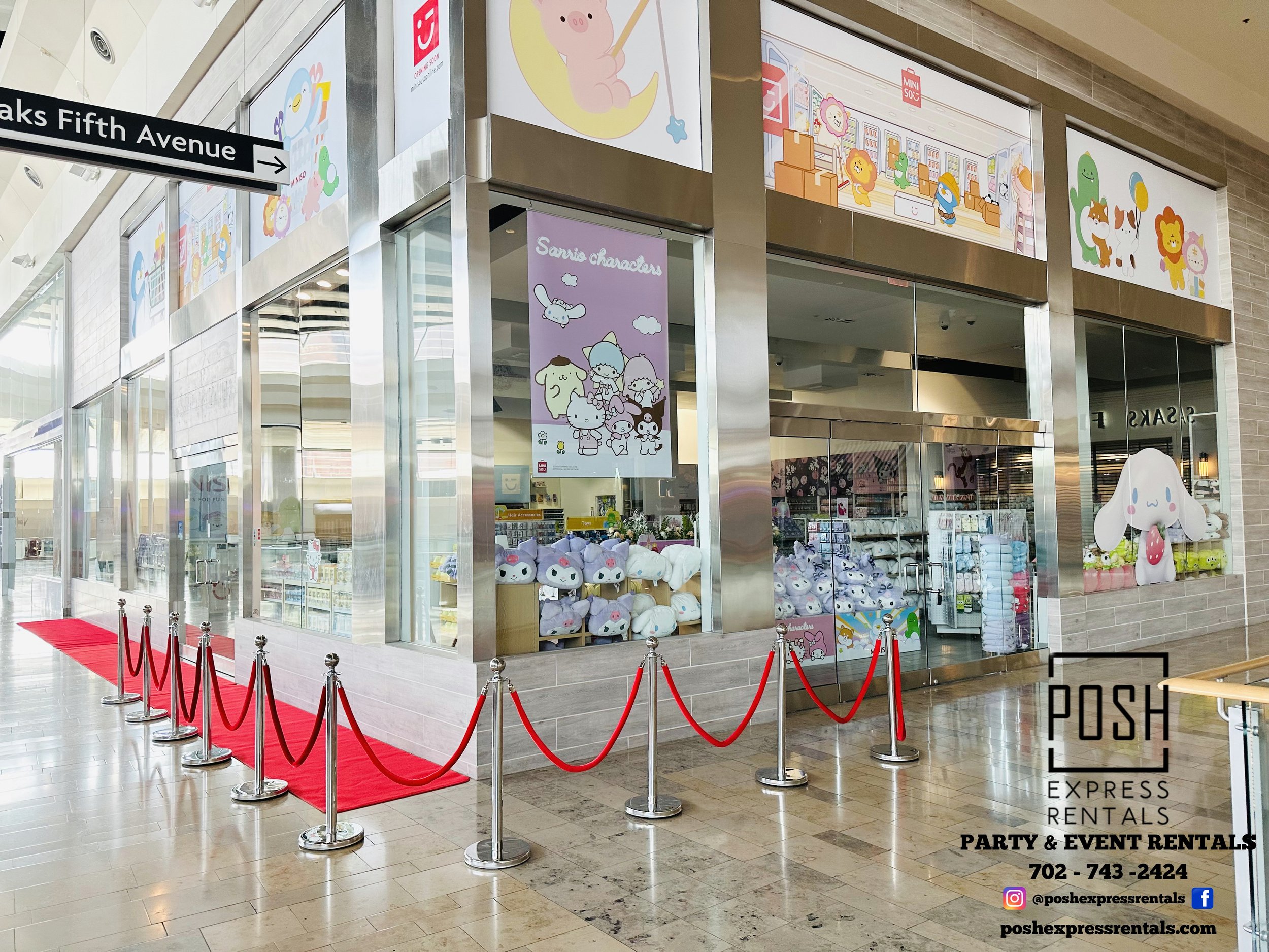 Red Carpet & Stanchions Event Rentals - Posh Express Rentals in Las Vegas - Party Rentals & Event Rentals - Wedding Rentals - Photo Booth Rentals - Baby Shower Rentals