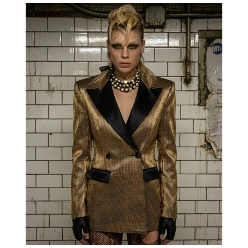 SMOKING TUX  | UNISEX JACKET | GOLD METALLIC